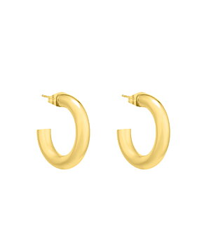 Carol small hoop, Gold