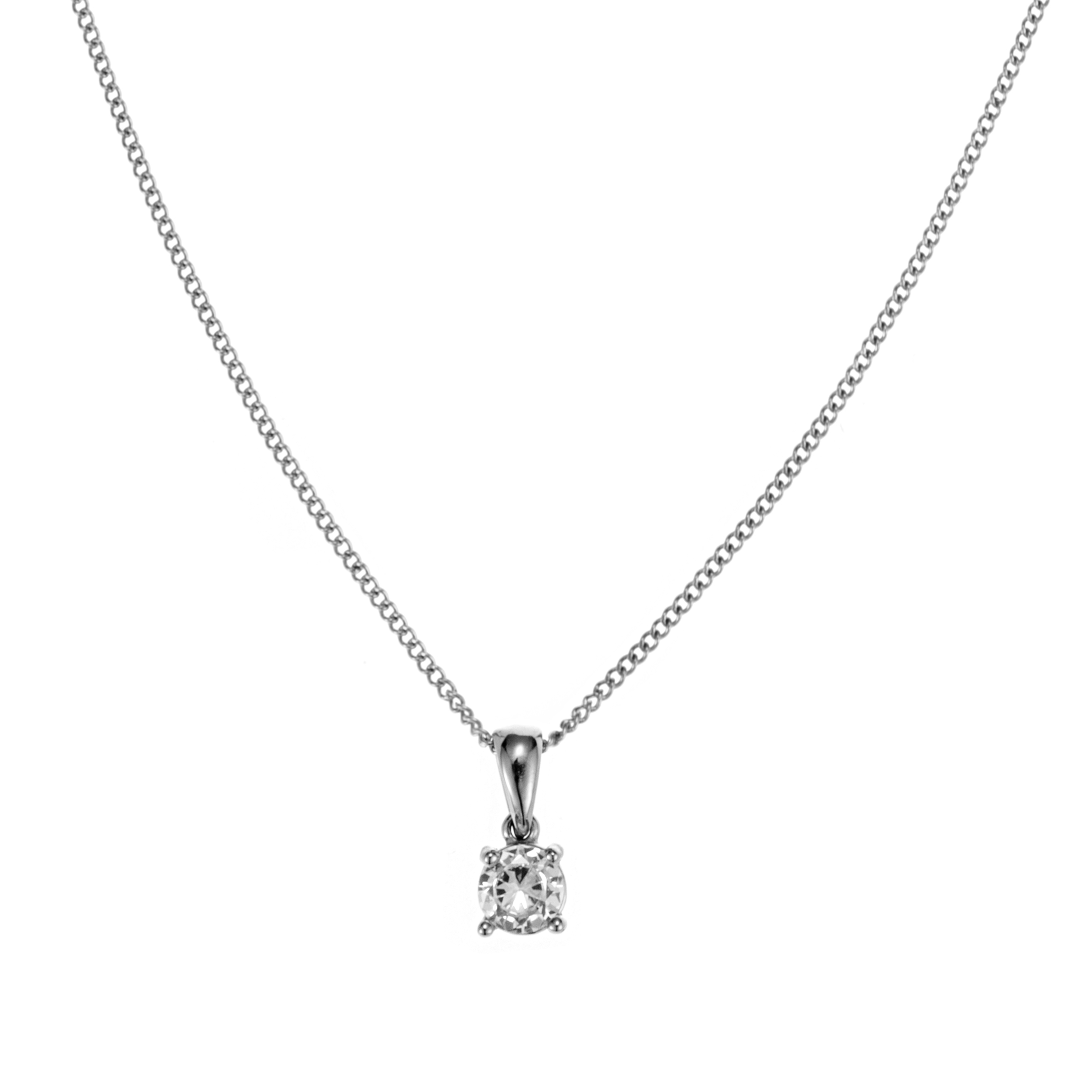 Evita crystal necklace , steel