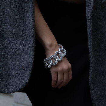 Sparkle crystal  bracelet silver