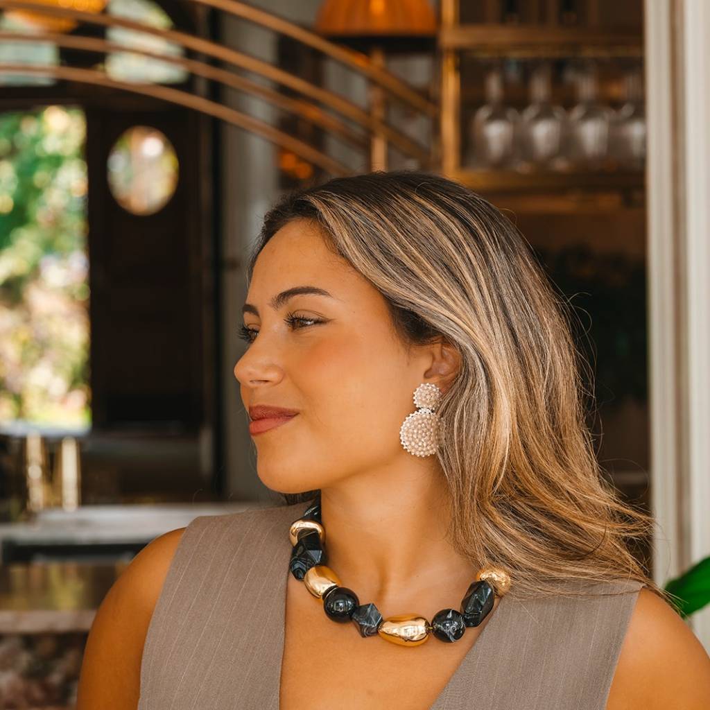 Lolla chunky necklace black - 2