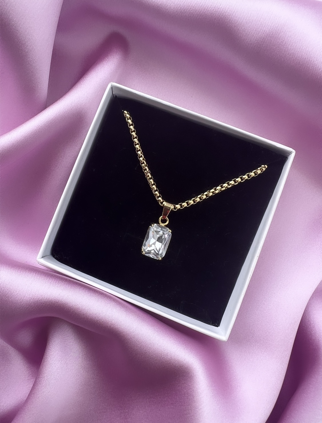Maxime necklace 42 cm , gold - 3