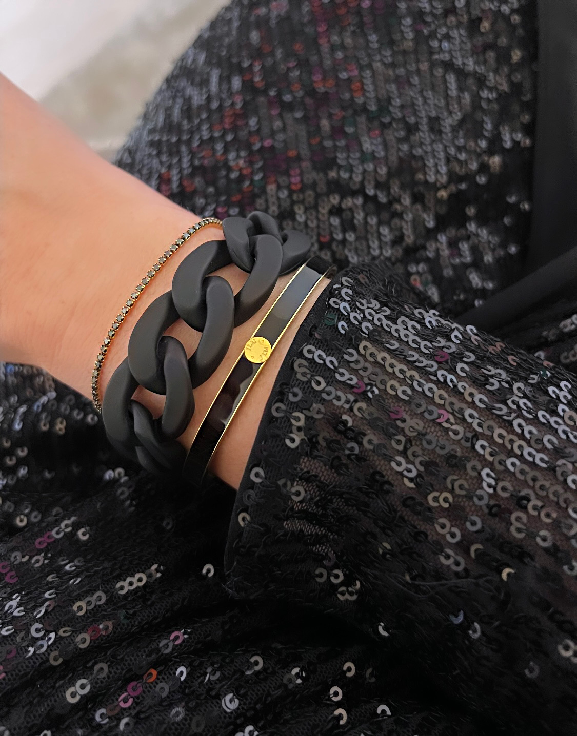 Marbella bracelet, black mat - 2