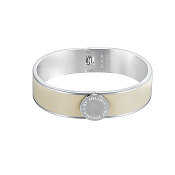 Barcelona bangle, nude silver