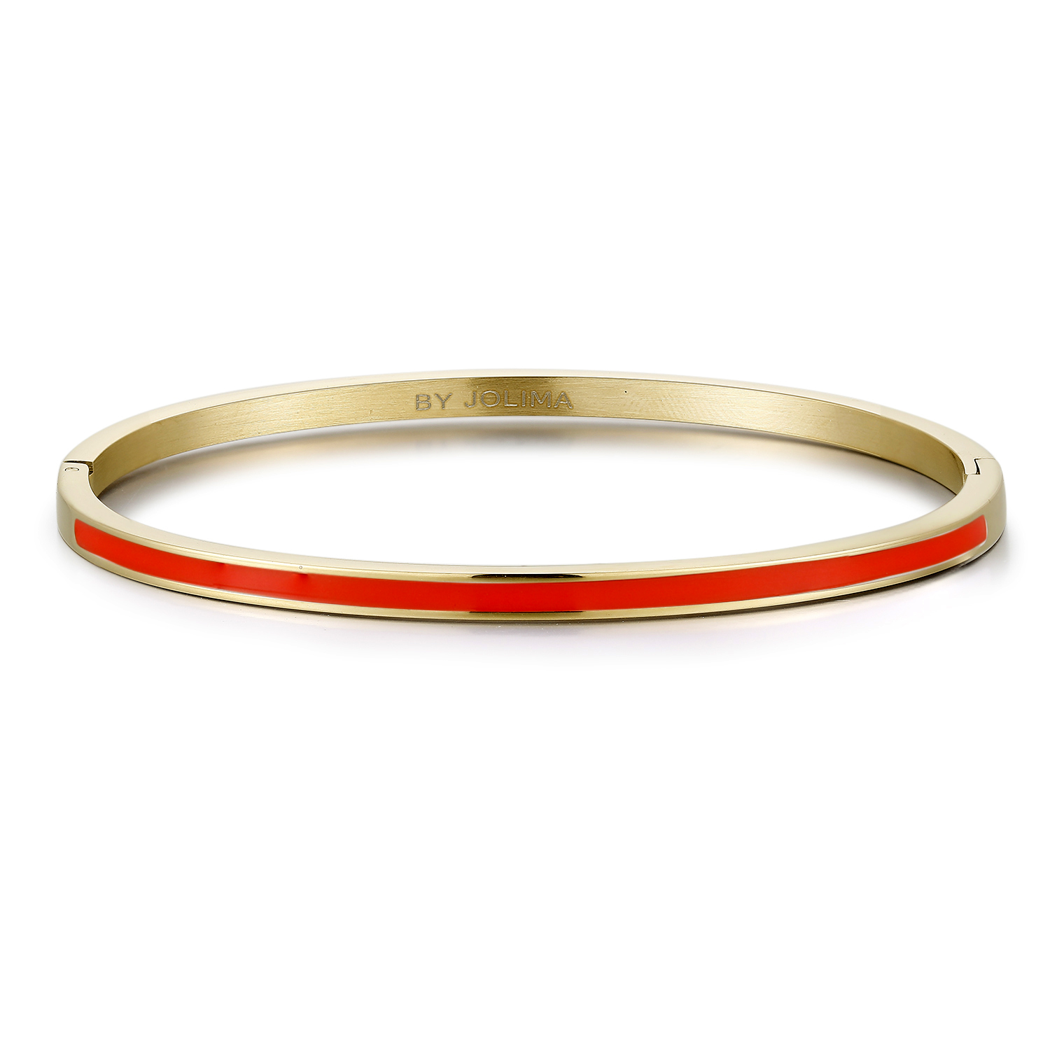 Poppy mini bangle, orange gold - 5