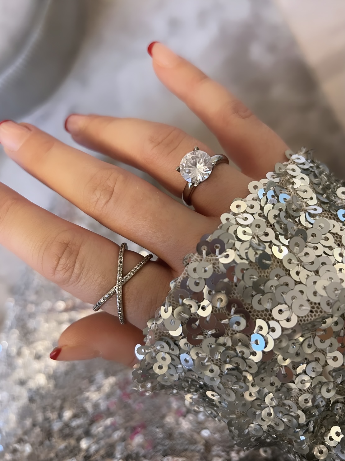 Diamond dream ring, crystal steel - 3