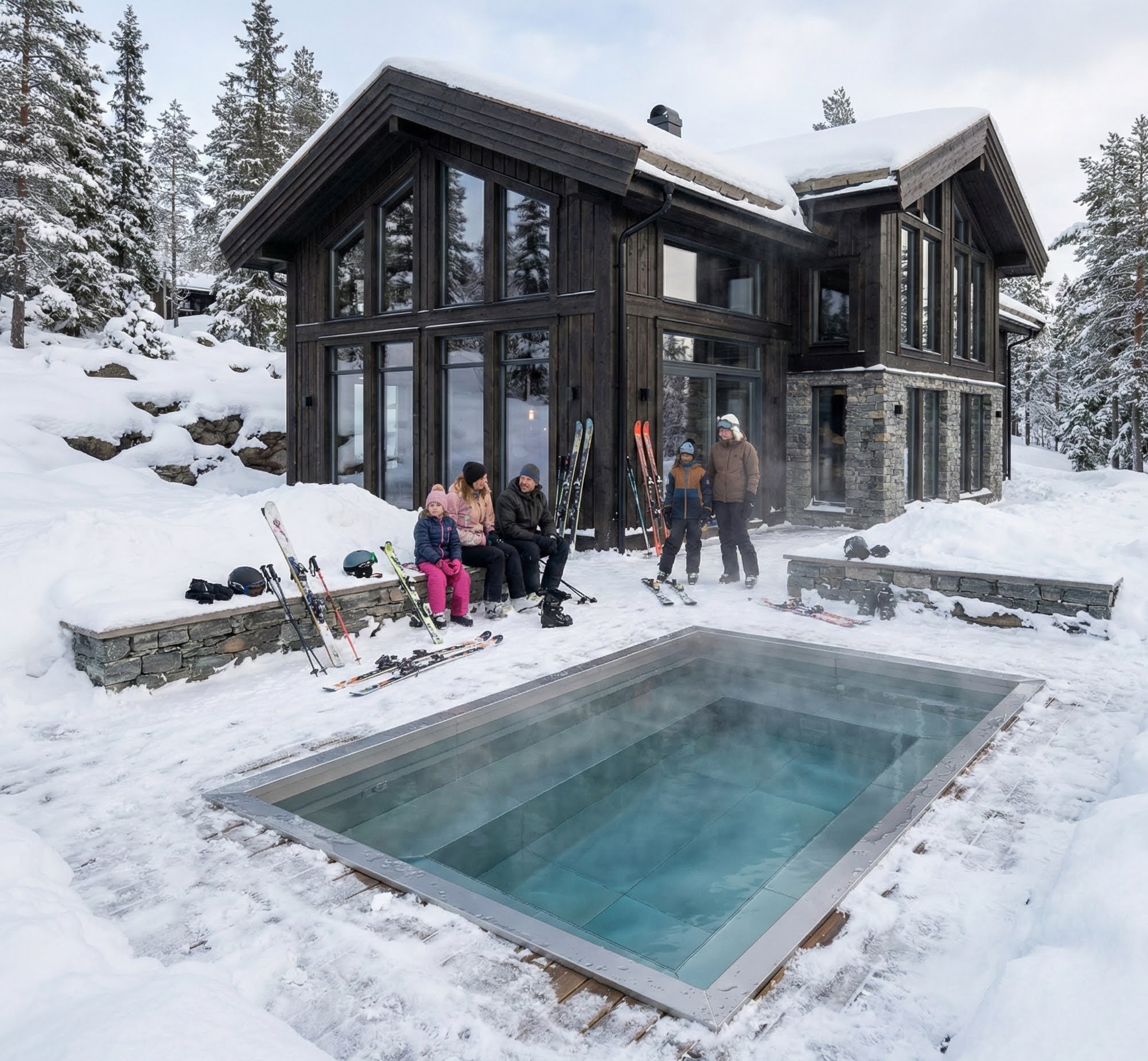 Och att hålla uppvärmd på vintern. Mer bad för pengarna helt enkelt!  