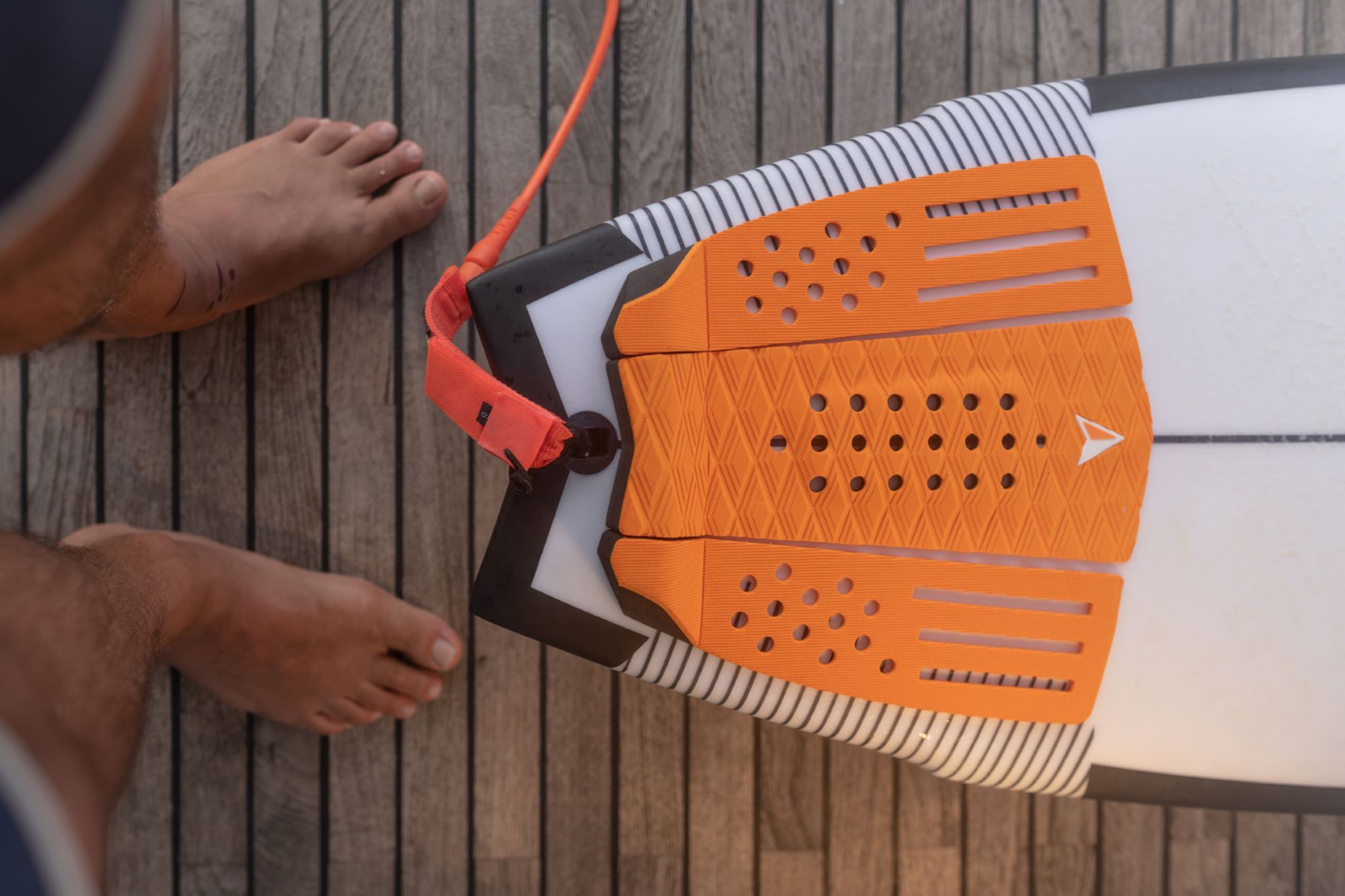 ROAM Footpad Deck Grip Traction Comp Pad Orange - 2