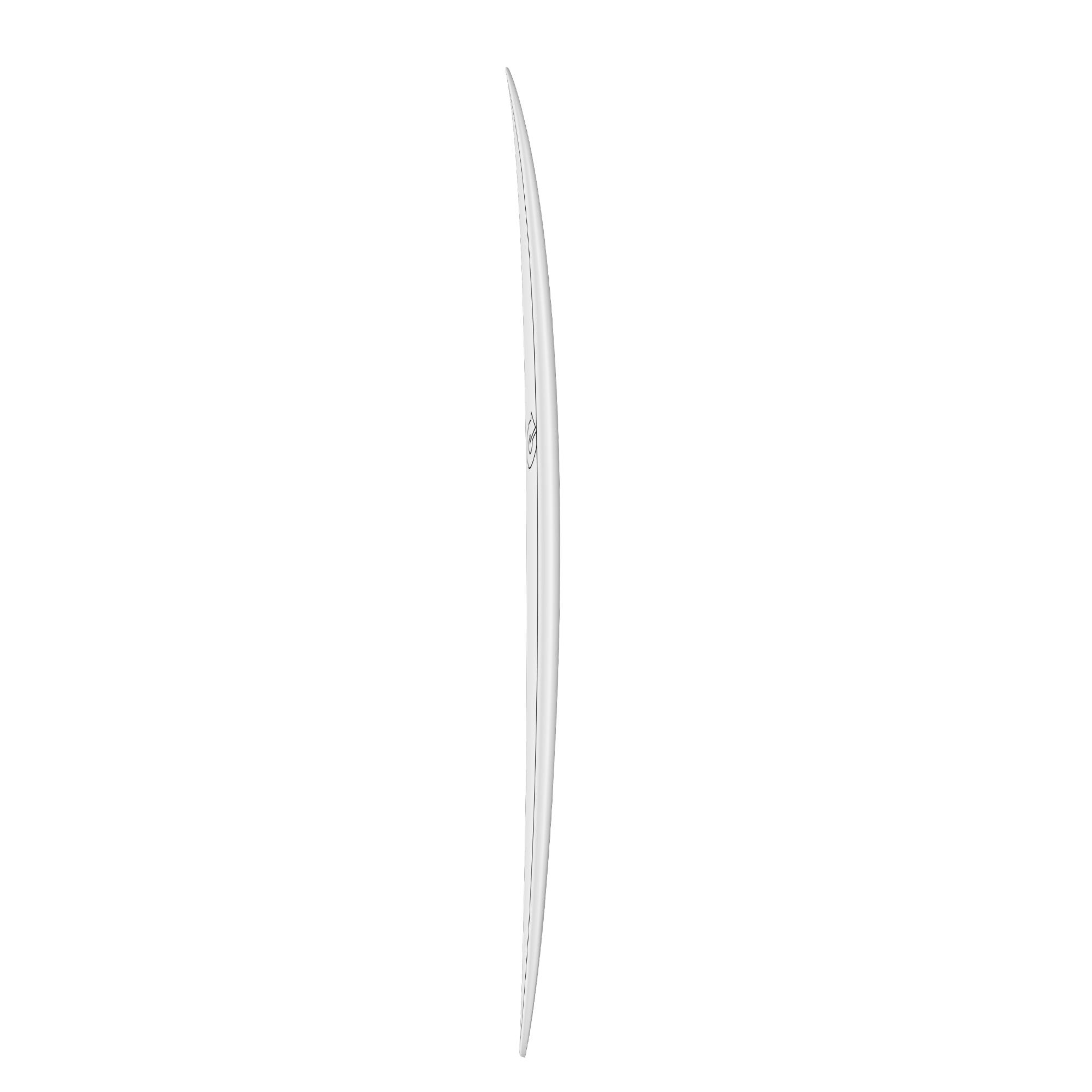 Surfboard TORQ TEC-HD M2.0 7.6 White Pinline - 3