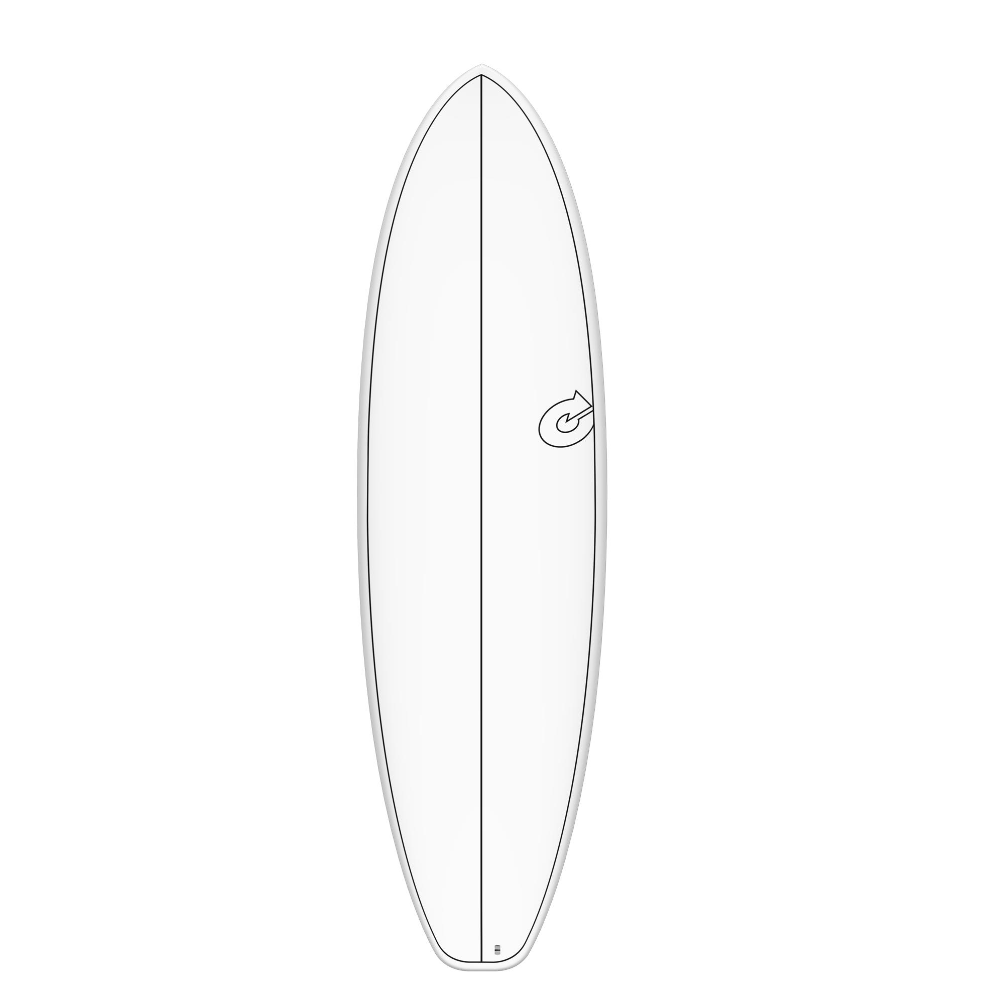 Surfboard TORQ TEC-HD BigBoy23 7.2 while pinline