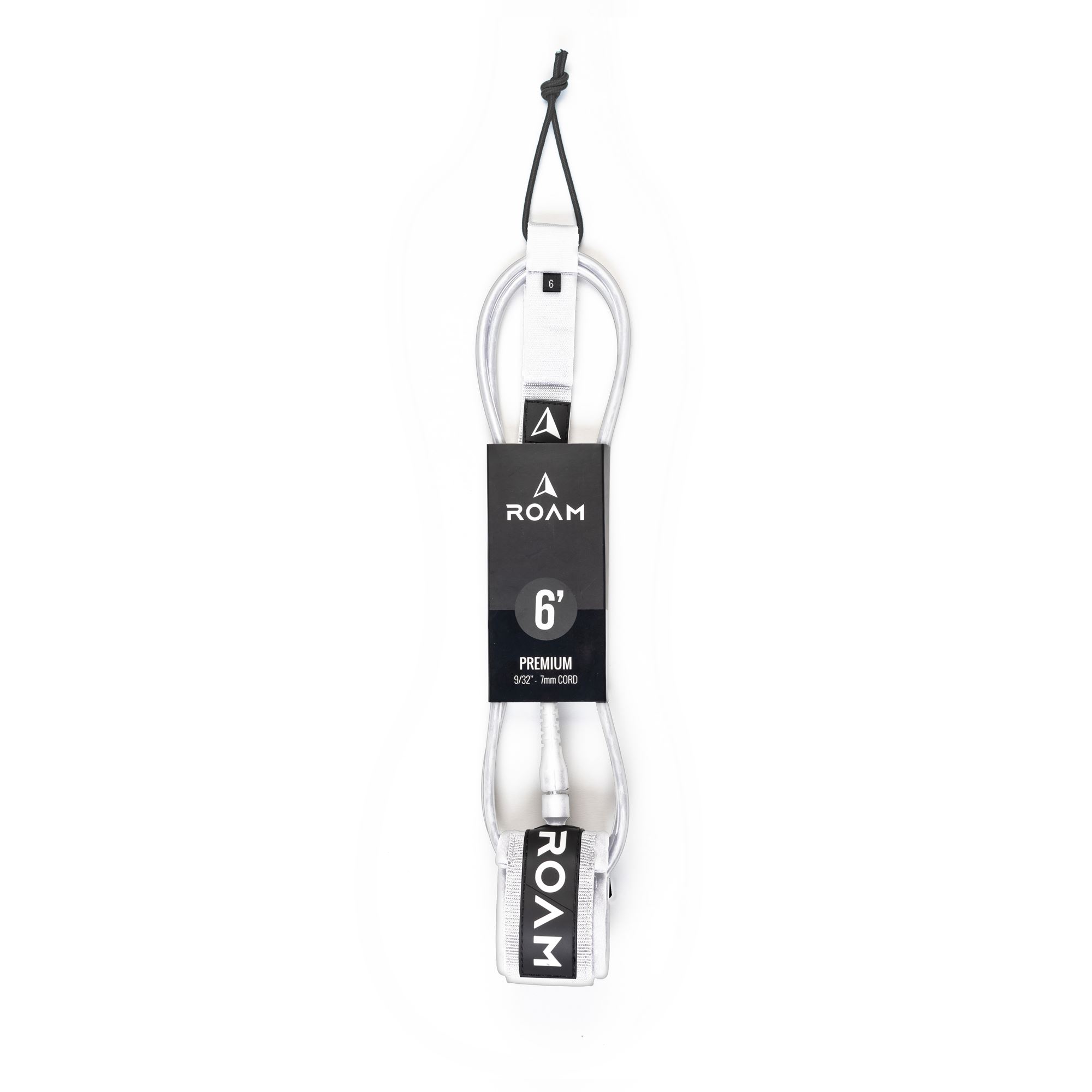 ROAM Surfboard Leash Premium 6.0 183cm 7mm white