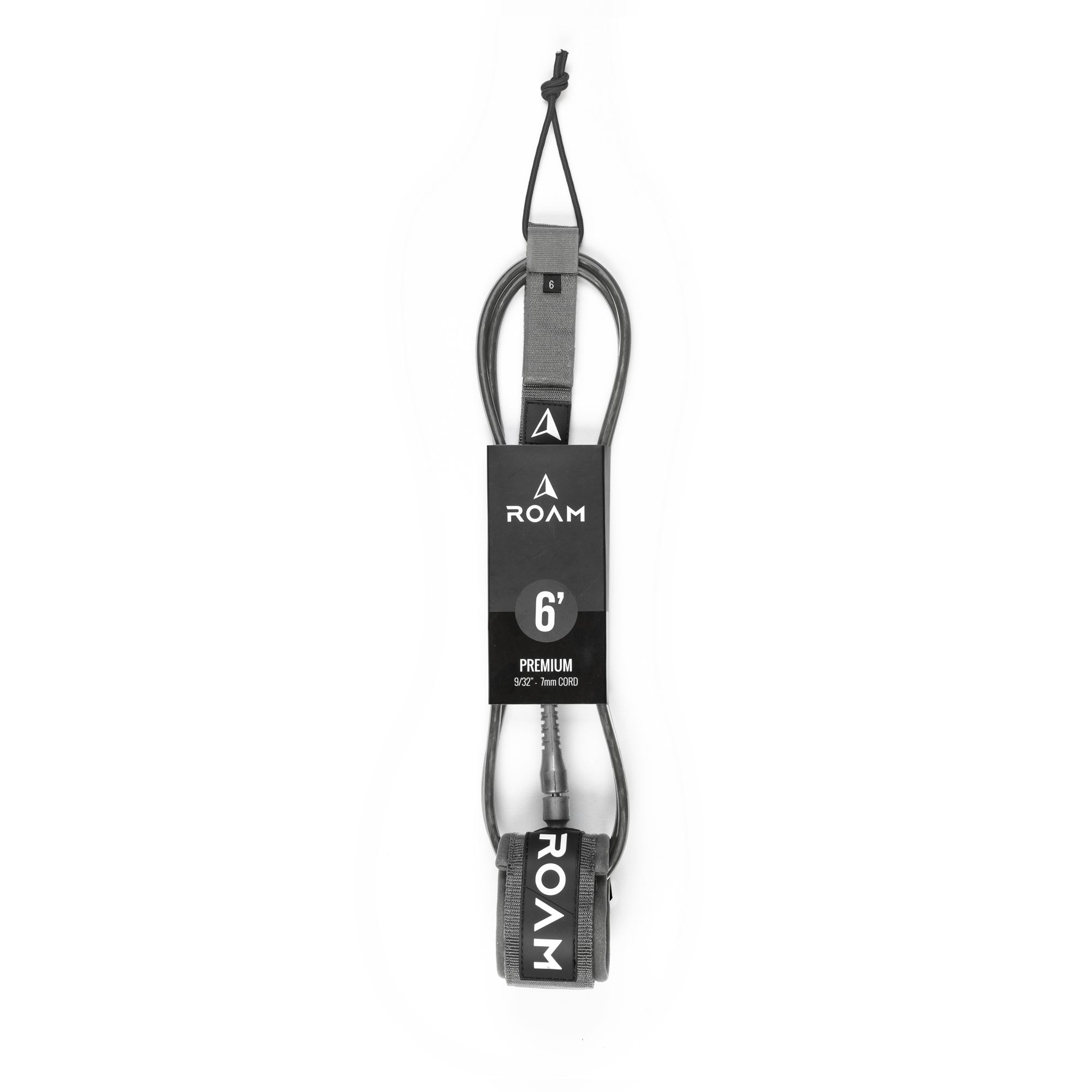 ROAM Surfboard Leash Premium 6.0 183cm 7mm gray