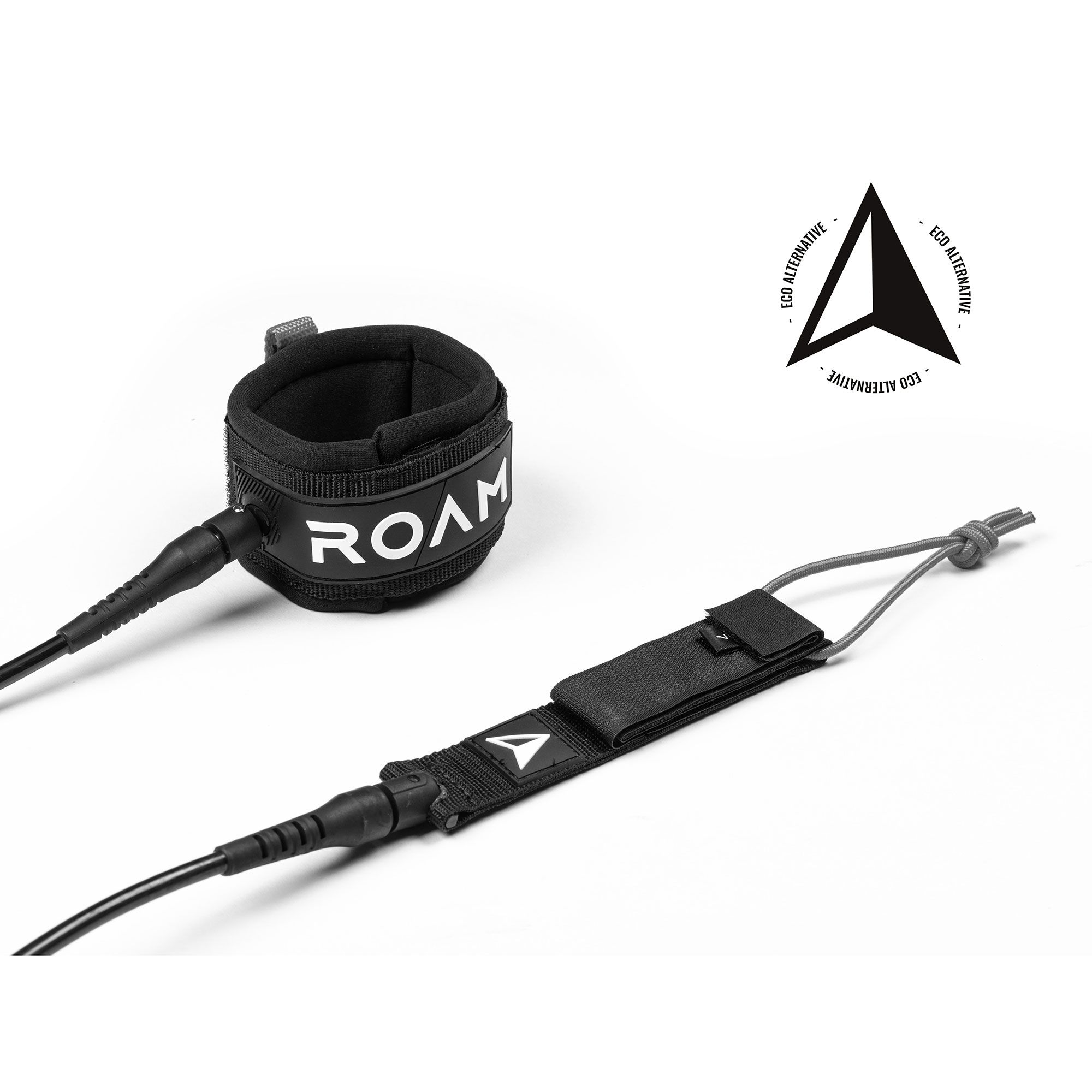 ROAM Surfboard ECO Leash Recycled 6.0 7mm Black - 2
