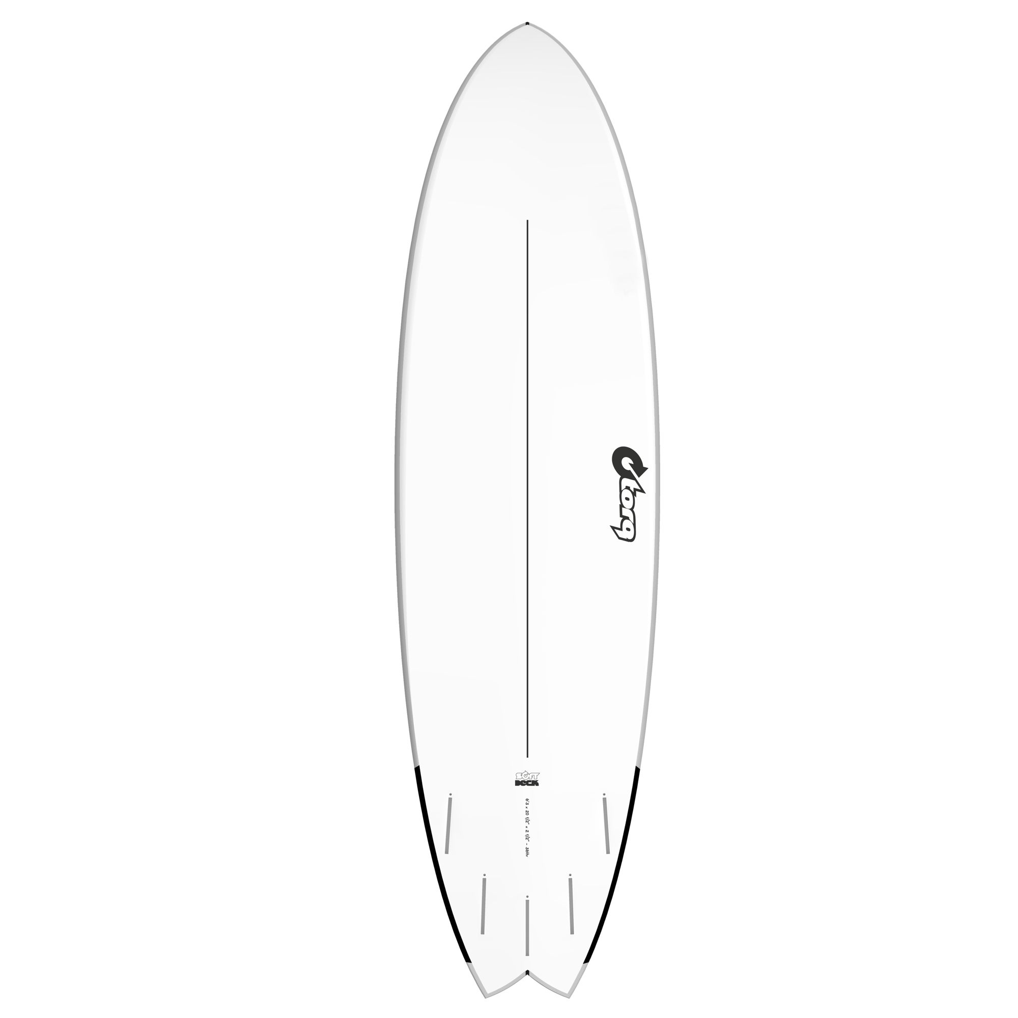Surfboard TORQ Softboard EVA 6.3 Fish gray - 2