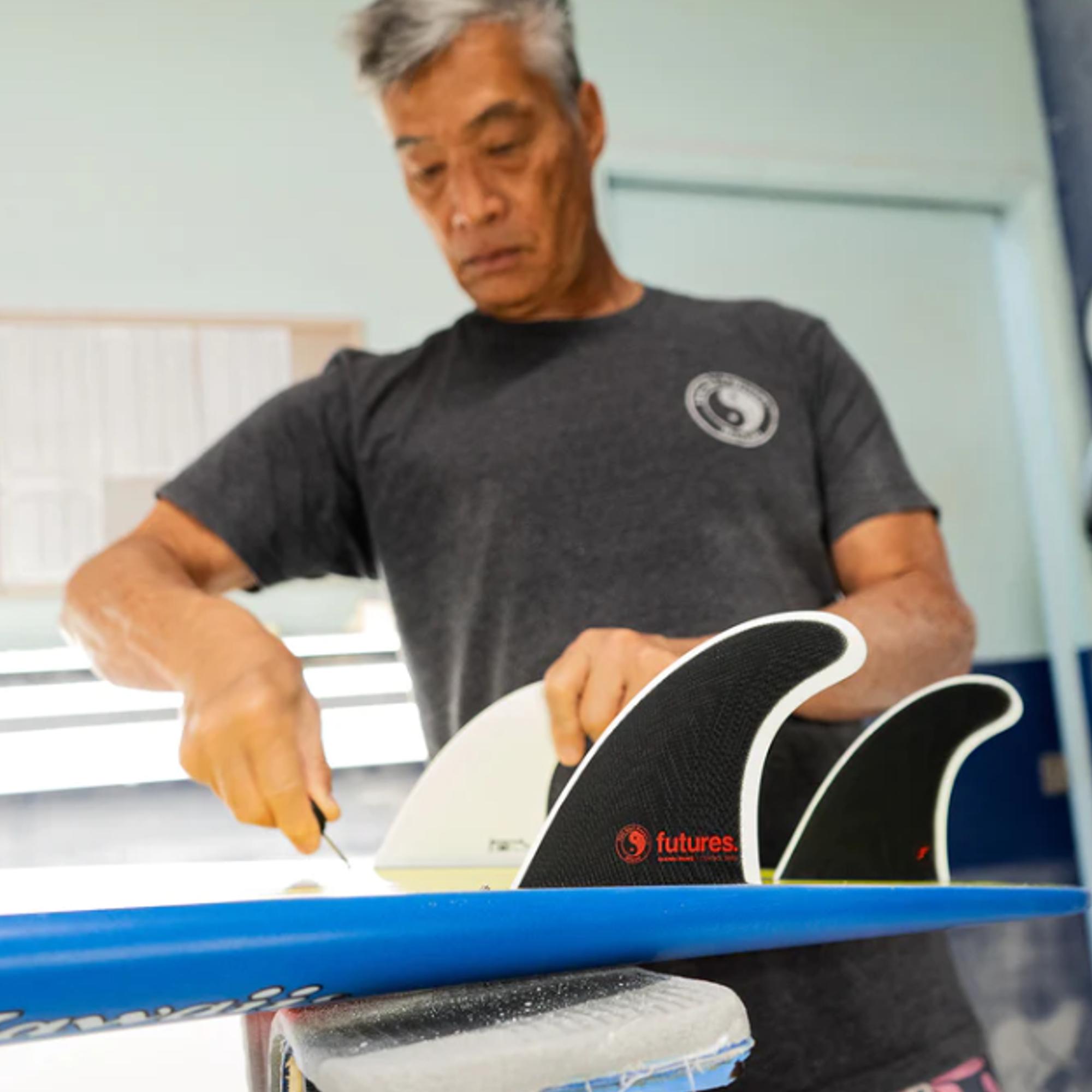FUTURES Thruster Fin Set Glenn Pang Fiberglass L - 3