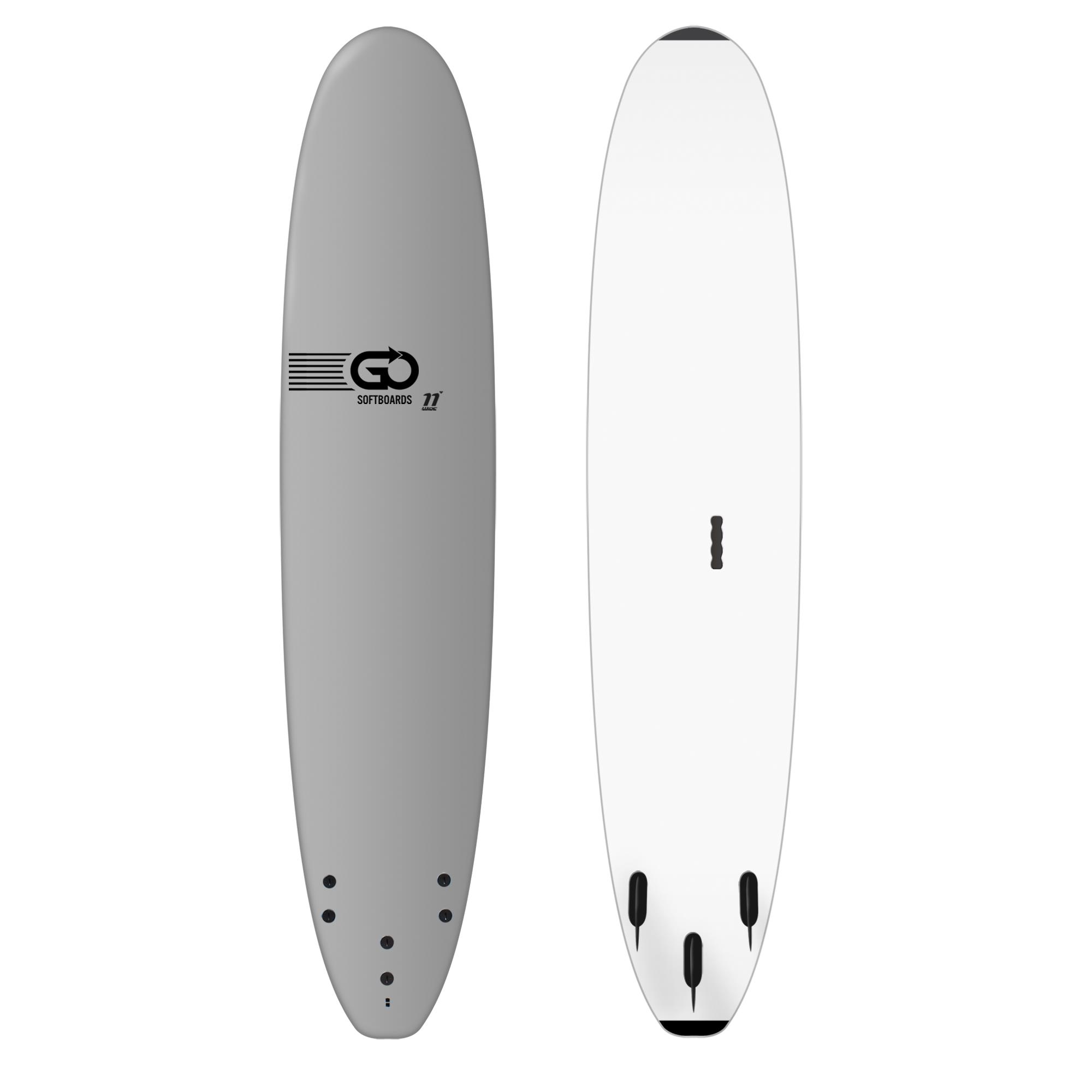 GO Softboard School Surfboard 11.0 wide body grey