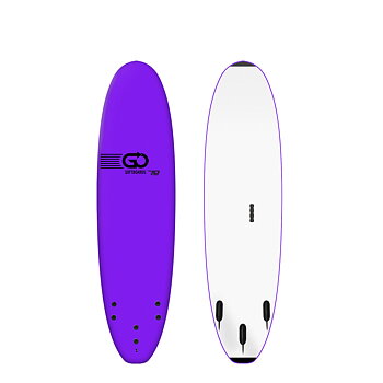 GO Softboard School Surfboard 7.0 wide body purple