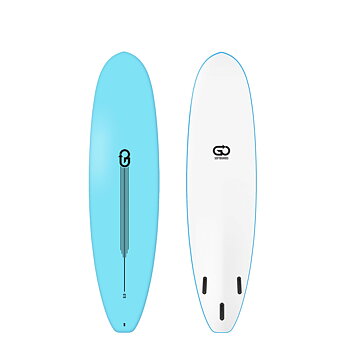 GO Softboard 6.8 Surf Range Soft Top Surfboard blu