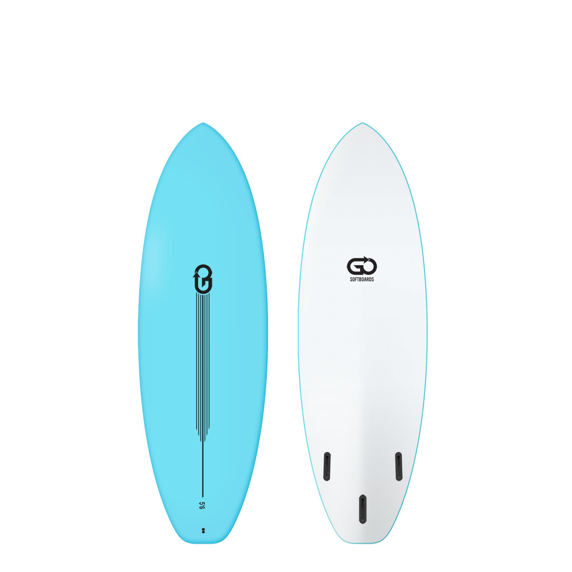 GO Softboard 5.6 Surf Range Soft Top Surfboard Blu