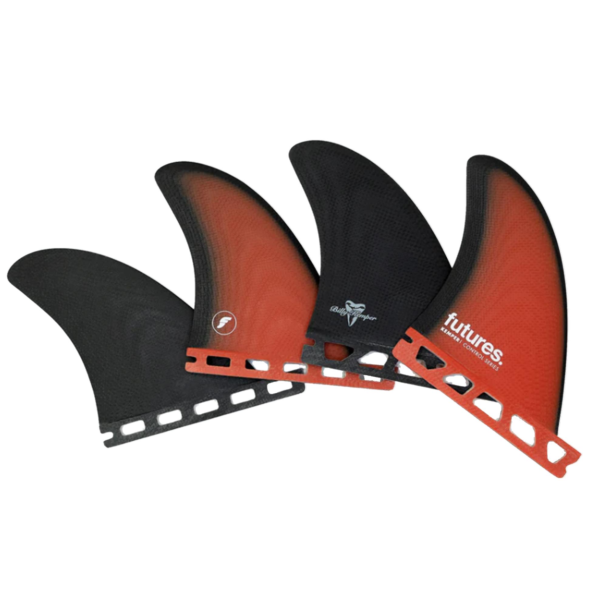 FUTURES Quad 4 Fin Set Billy Kemper Fiberglass - 2
