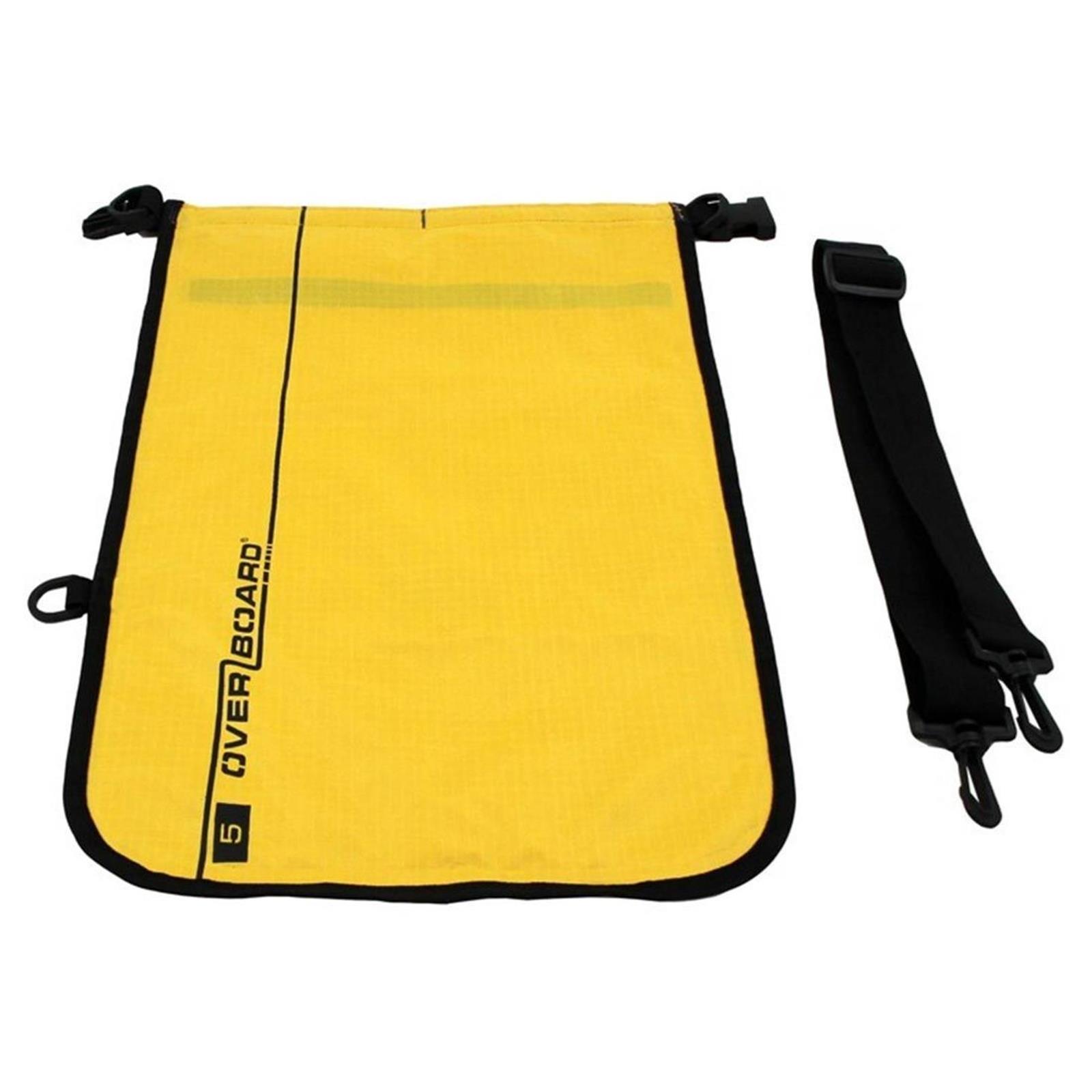 Overboard Dry Flat Bag 5 Liter yellow - 4