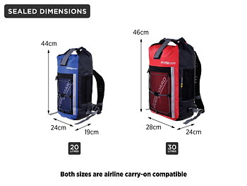 OverBoard Vattentät Ryggsäck Sports 30 L RÖD