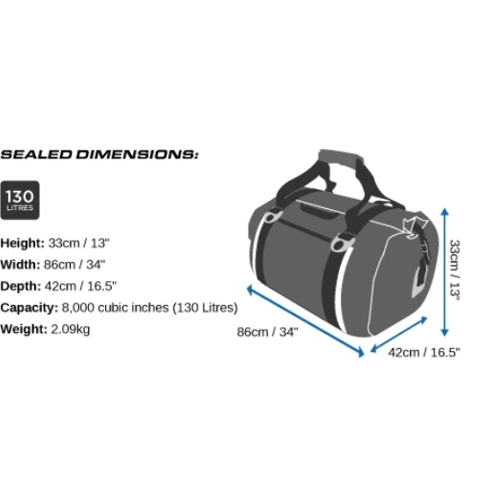 Overboard Waterproof Duffel Bag 130 Liters SVART - 2