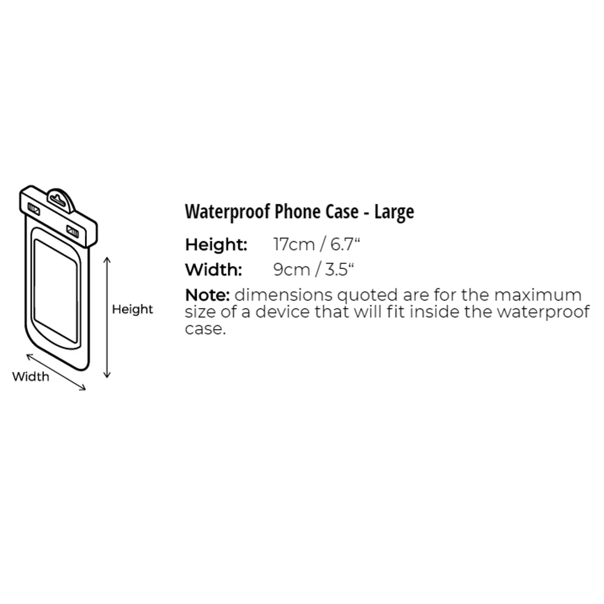 Overboard waterproof Phone case L Black - 2