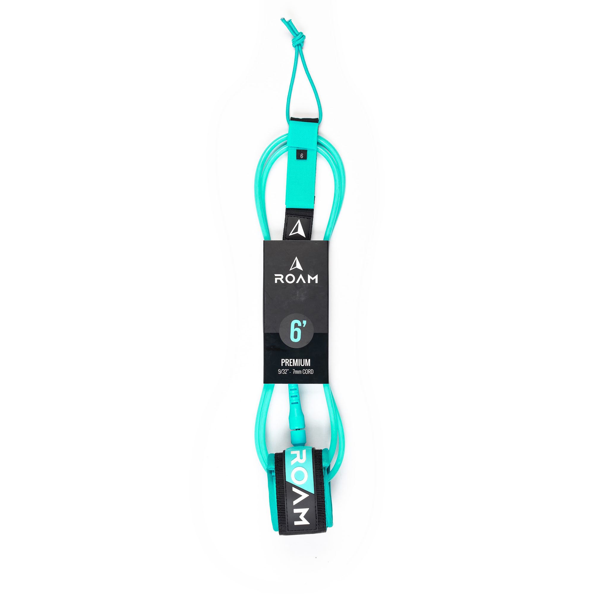 ROAM Surfboard Leash Premium 6.0 183cm 7mm Green