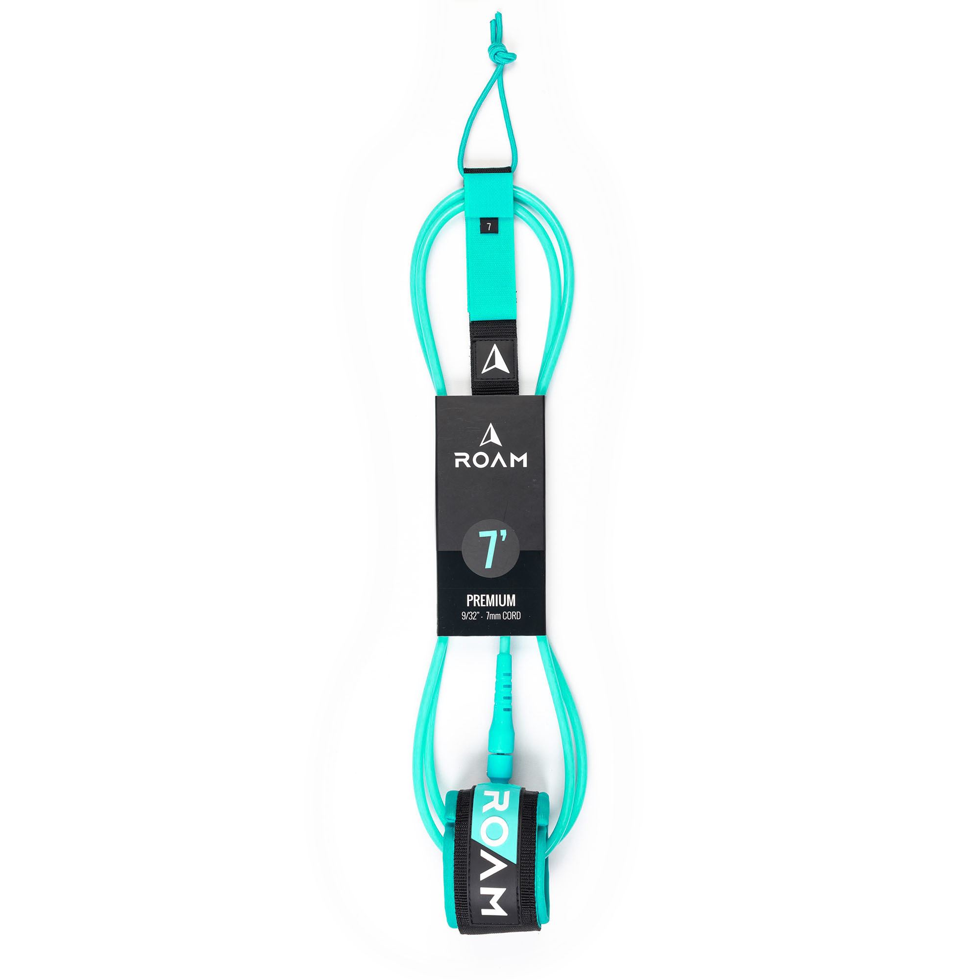 ROAM Surfboard Leash Premium 7.0 215cm 7mm Green