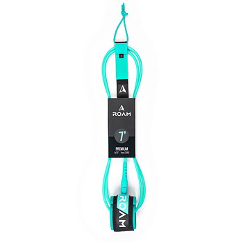 ROAM Surfboard Leash Premium 7.0 215cm 7mm Green