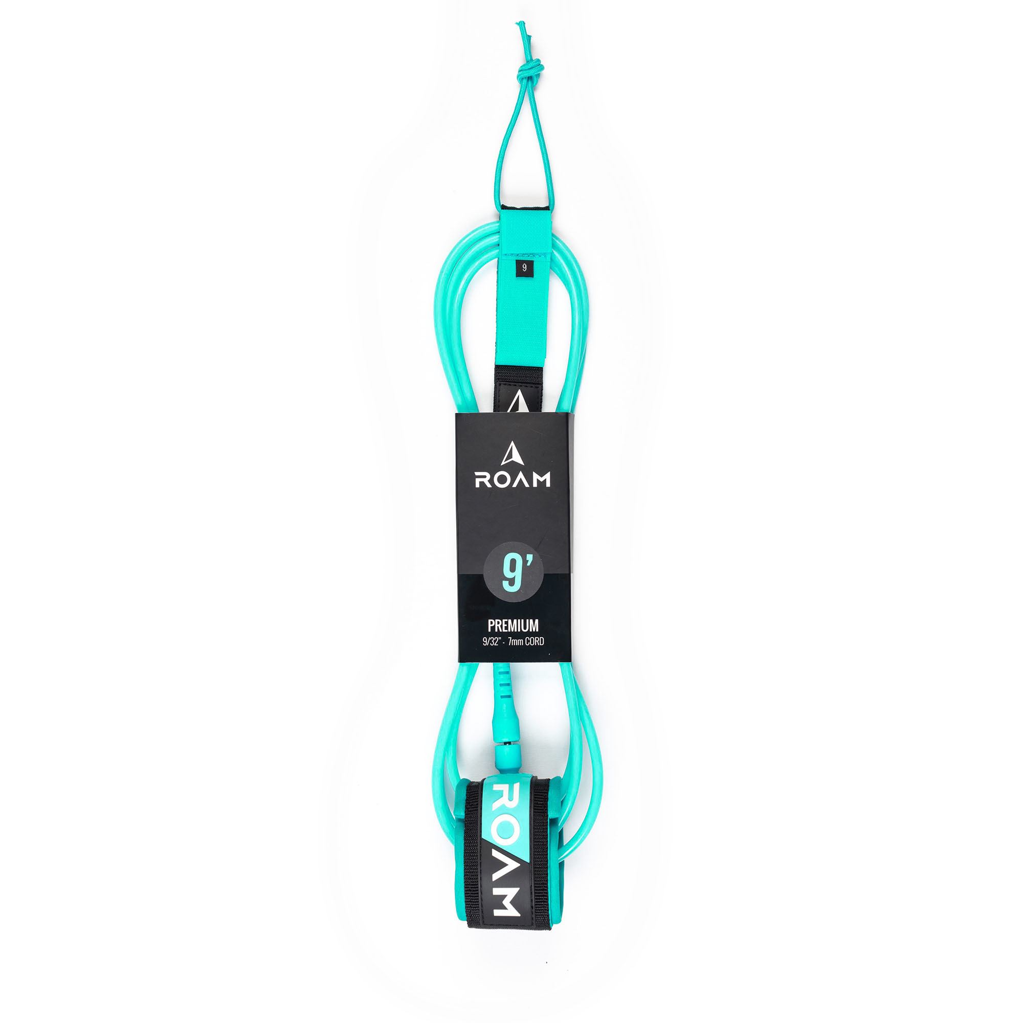 ROAM Surfboard Leash Premium 9.0 274cm 7mm green
