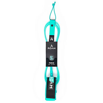 ROAM Surfboard Leash Premium 9.0 Calf 7mm green