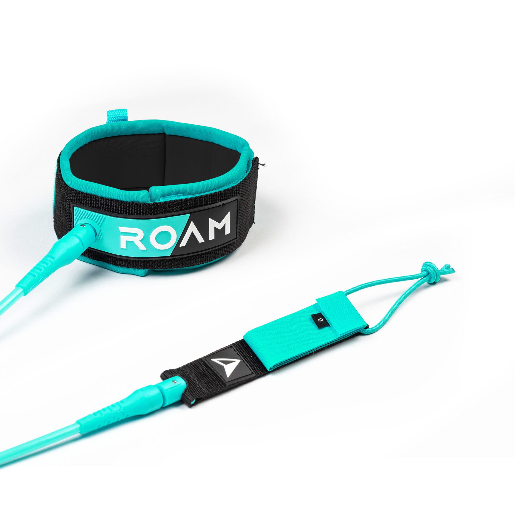 ROAM Surfboard Leash Premium 9.0 Calf 7mm green - 2