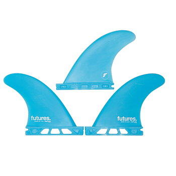 FUTURES Fins Thruster Set F2 SOFT Safety blue