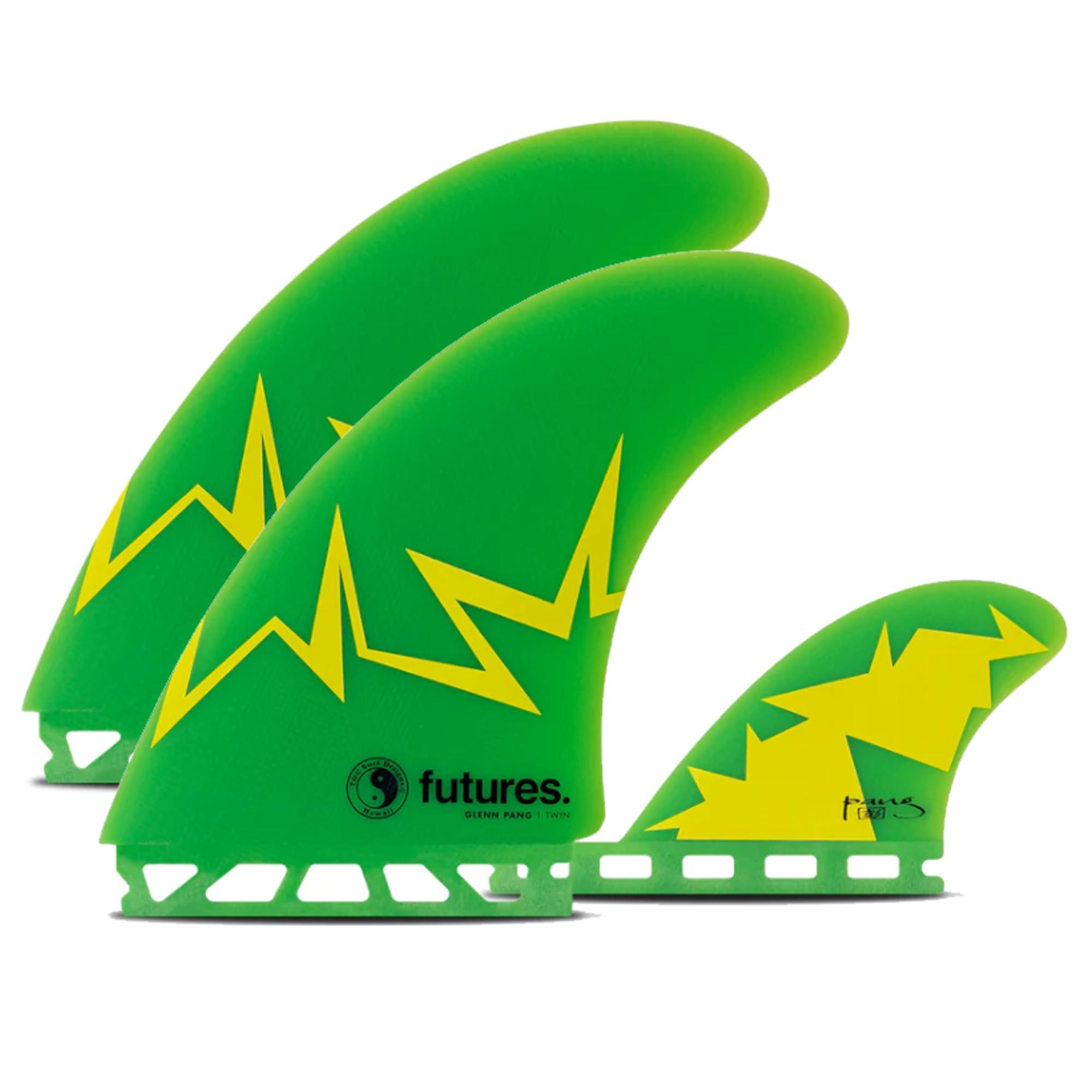FUTURES Twin+1 Fin Set Glemm Pang Fiberglass