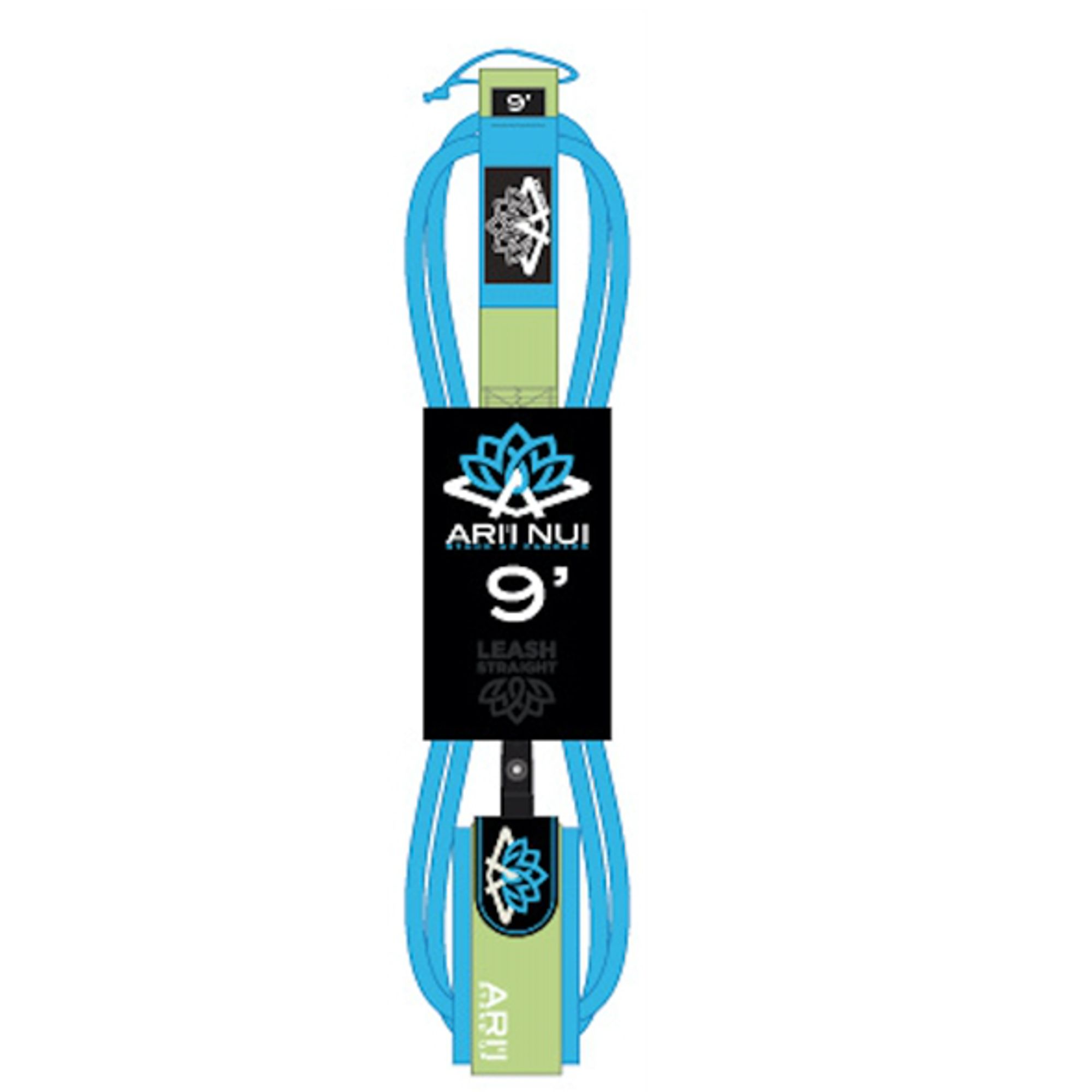 ARIINUI SUP straight knee Leash 9.0 blue