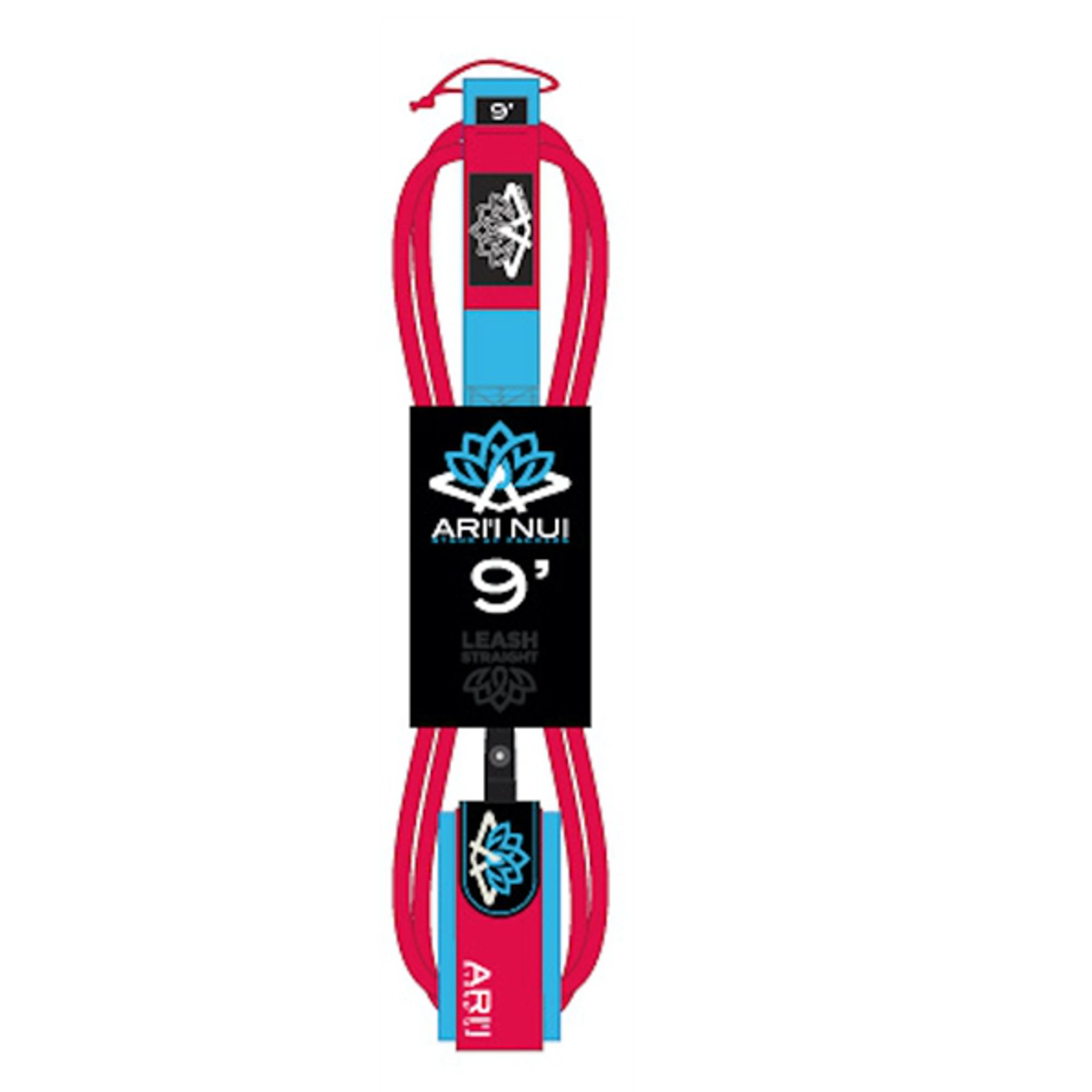 ARIINUI SUP straight Leash 9.0 stand up red