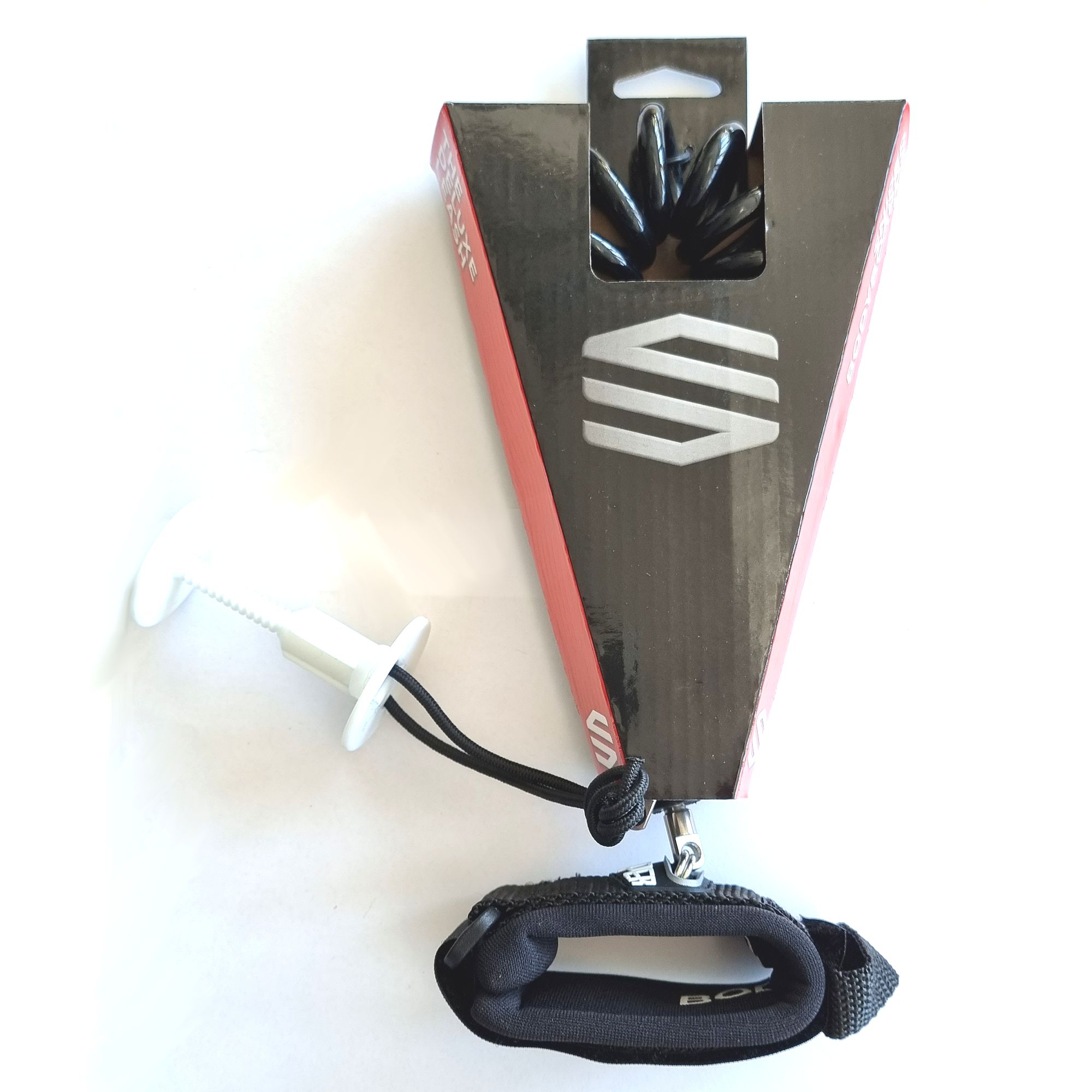 SNIPER Bodyboard wrist Leash Coiled Deluxe Black
