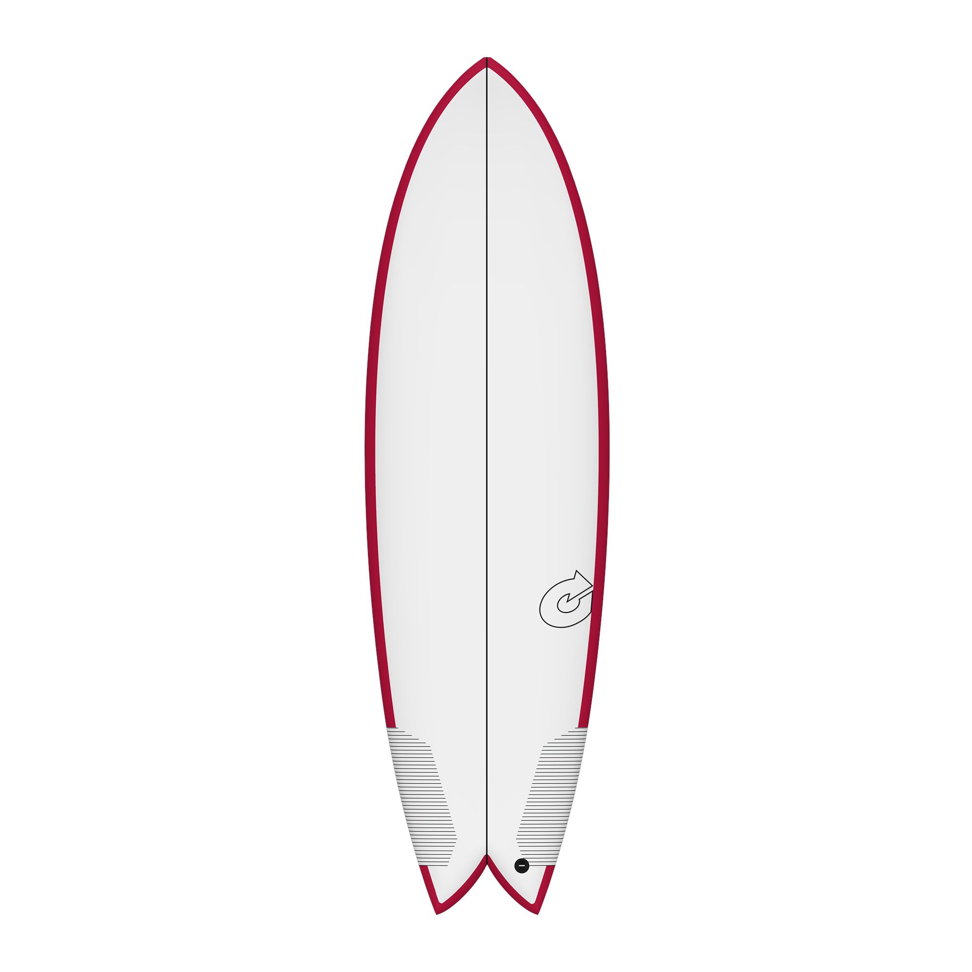 Surfboard TORQ TEC BigBoy Fish 6.6 Rail Berry