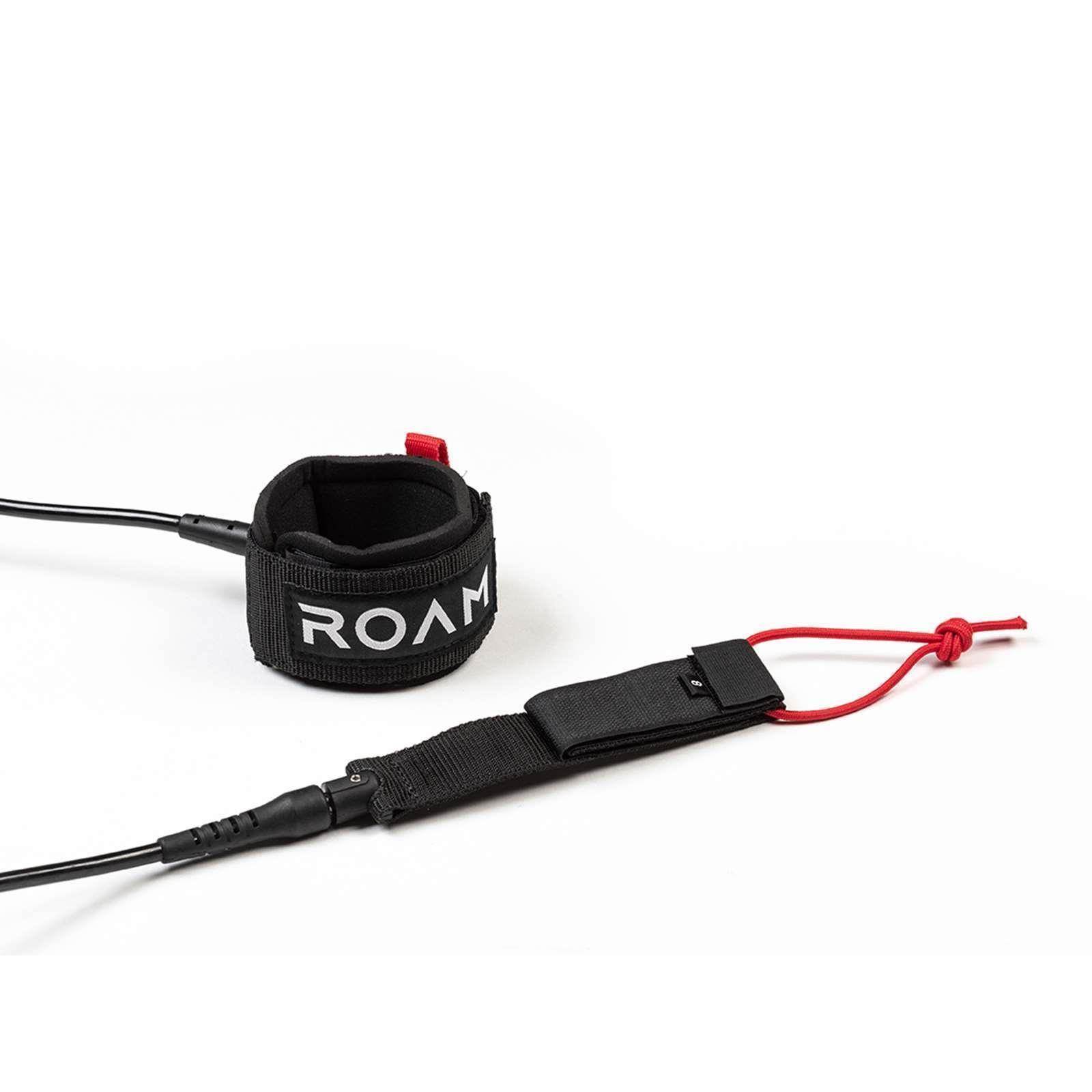 ROAM Surfboard Leash Extra Strong 8.0 7mm Black - 2