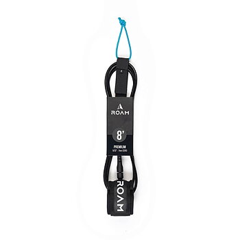 ROAM Surfboard Leash Premium 8.0 244cm 7mm Black