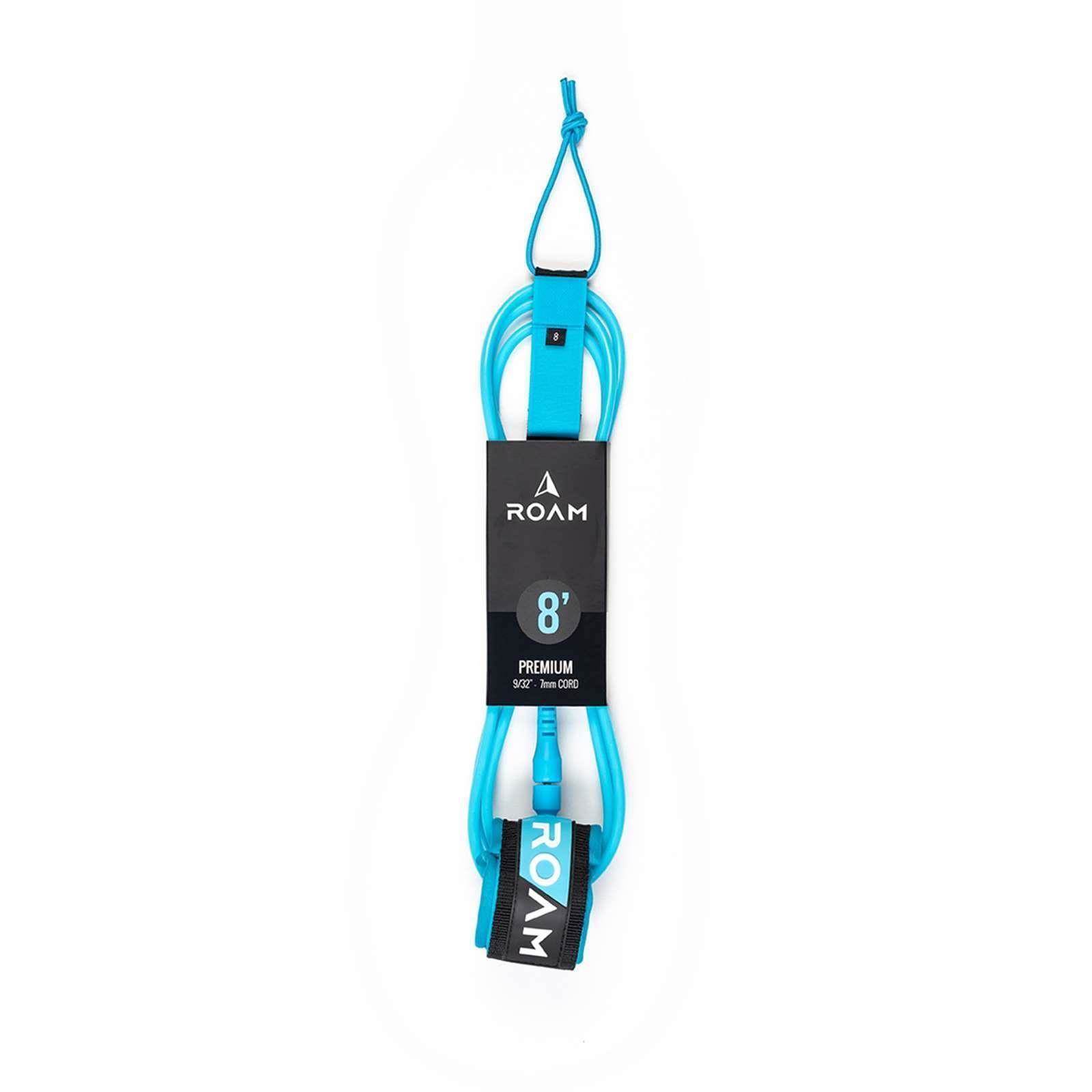 Roam Surfboard Leash Premium 8.0 244cm 7mm Blau