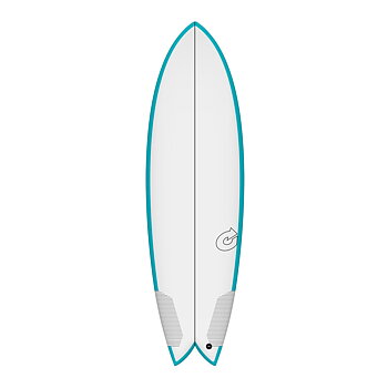 Surfboard TORQ TEC Twin Fish 5.6 Rail Teal