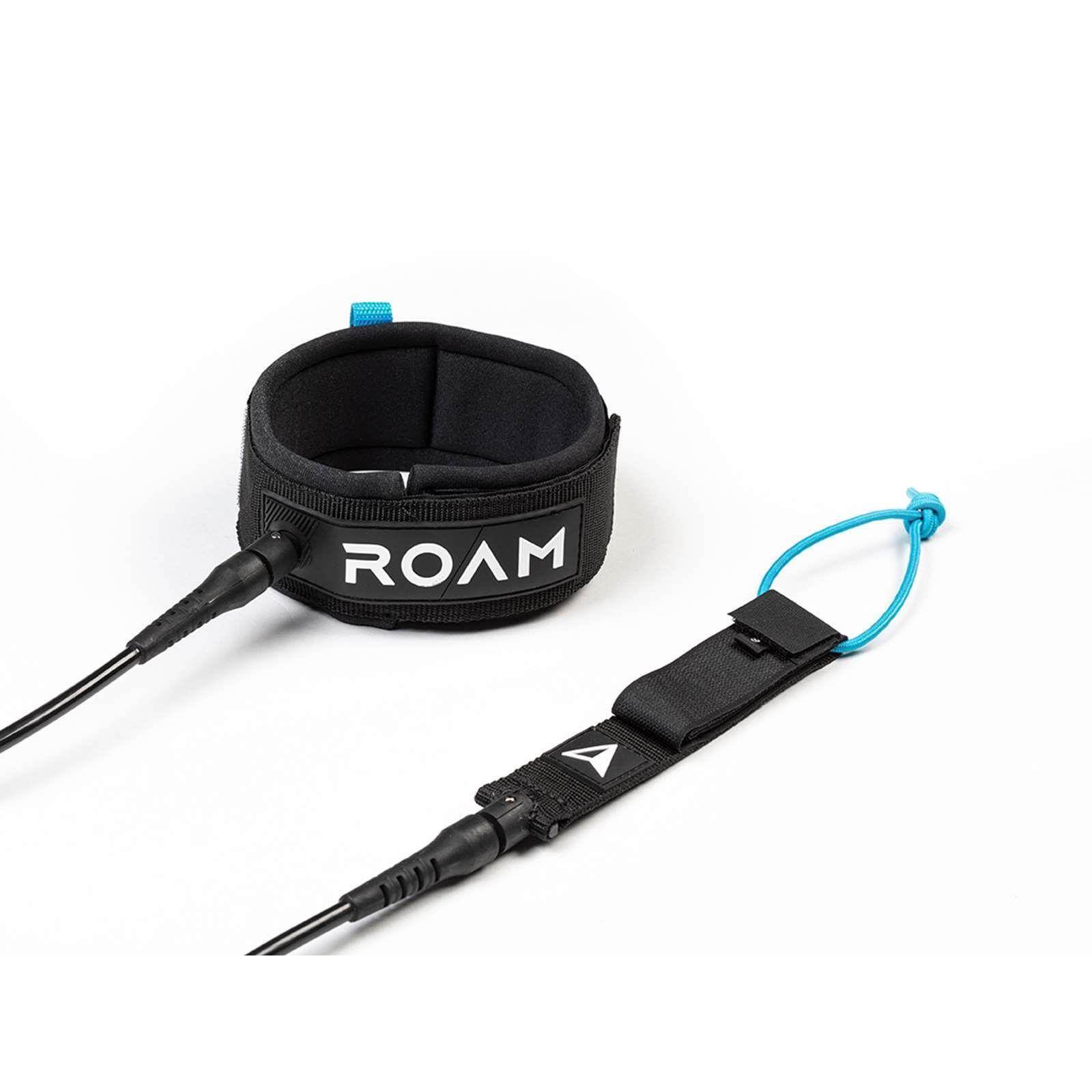 ROAM Surfboard Leash Premium 9.0 Knie 7mm Black - 2