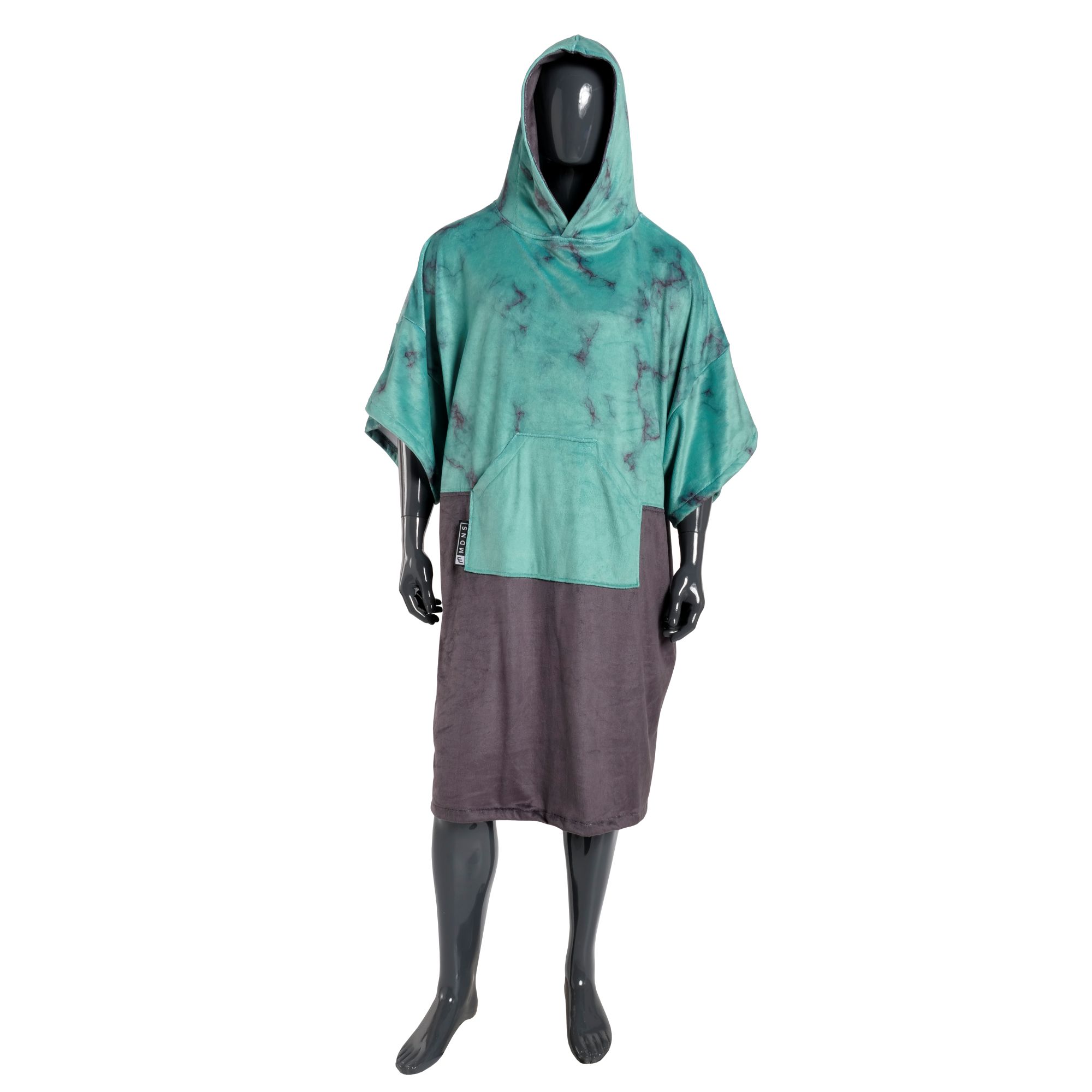 MDNS Change Robe Surf Poncho Unisize  Teal Marble