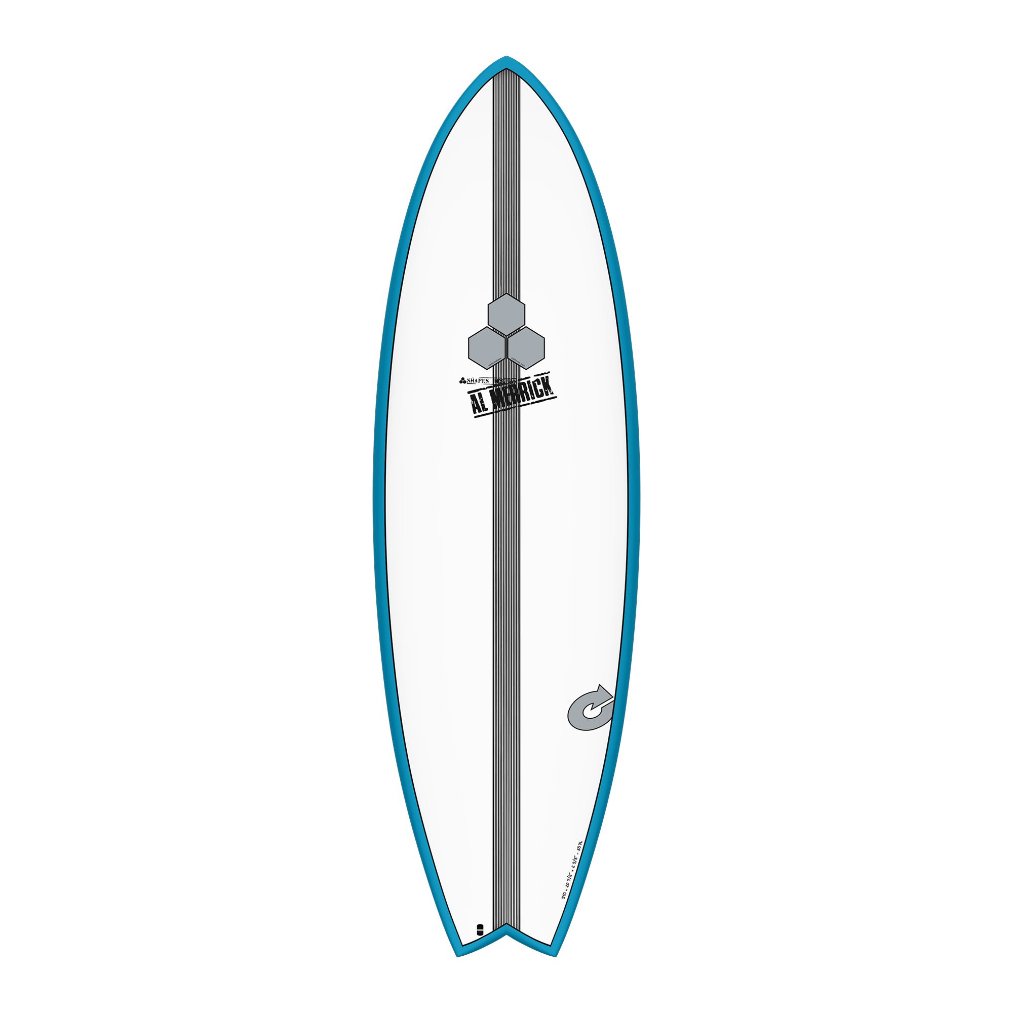 Surfboard CHANNEL ISLANDS X-lite2 PodMod 6.6 blue
