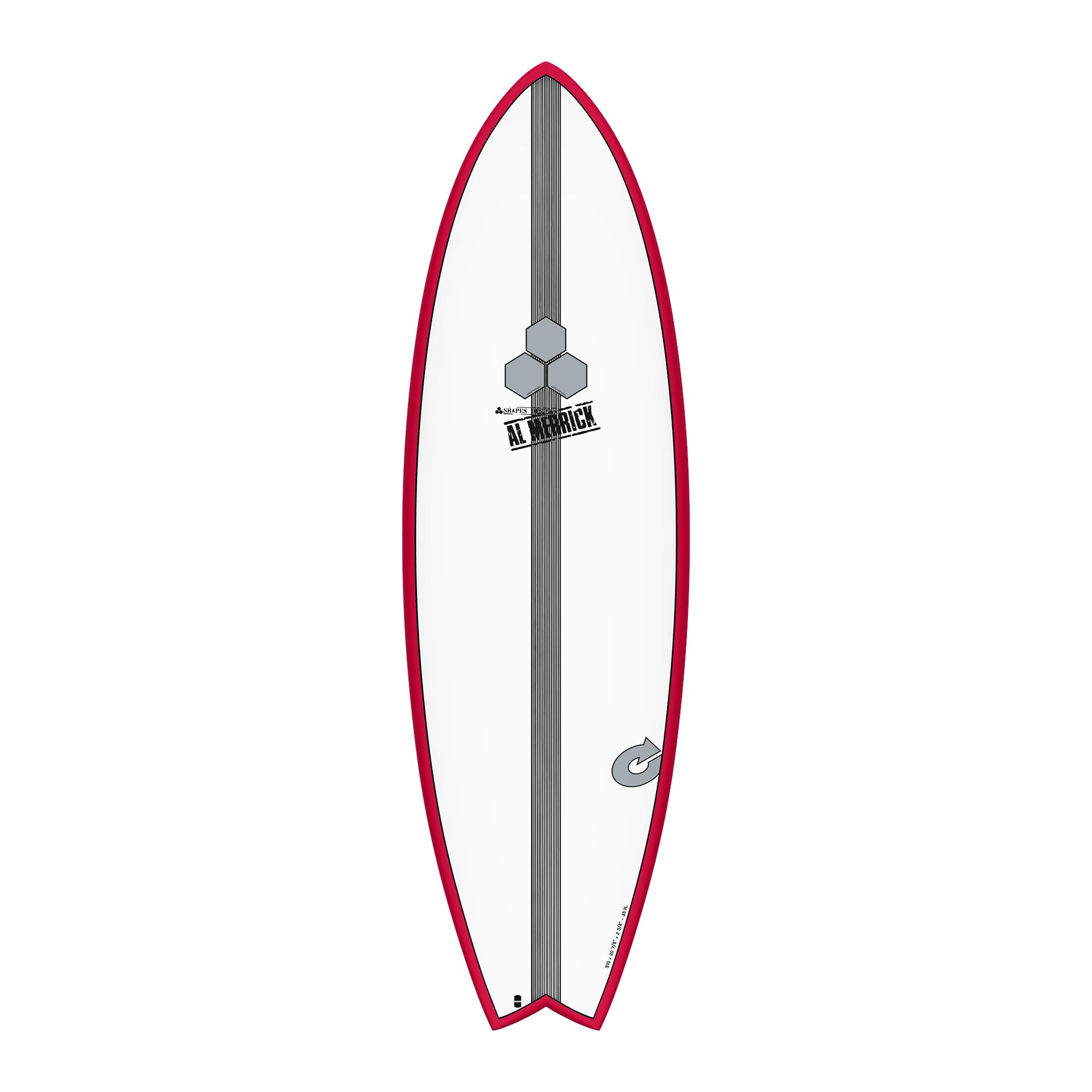 Surfboard CHANNEL ISLANDS X-lite2 PodMod 5.10 red