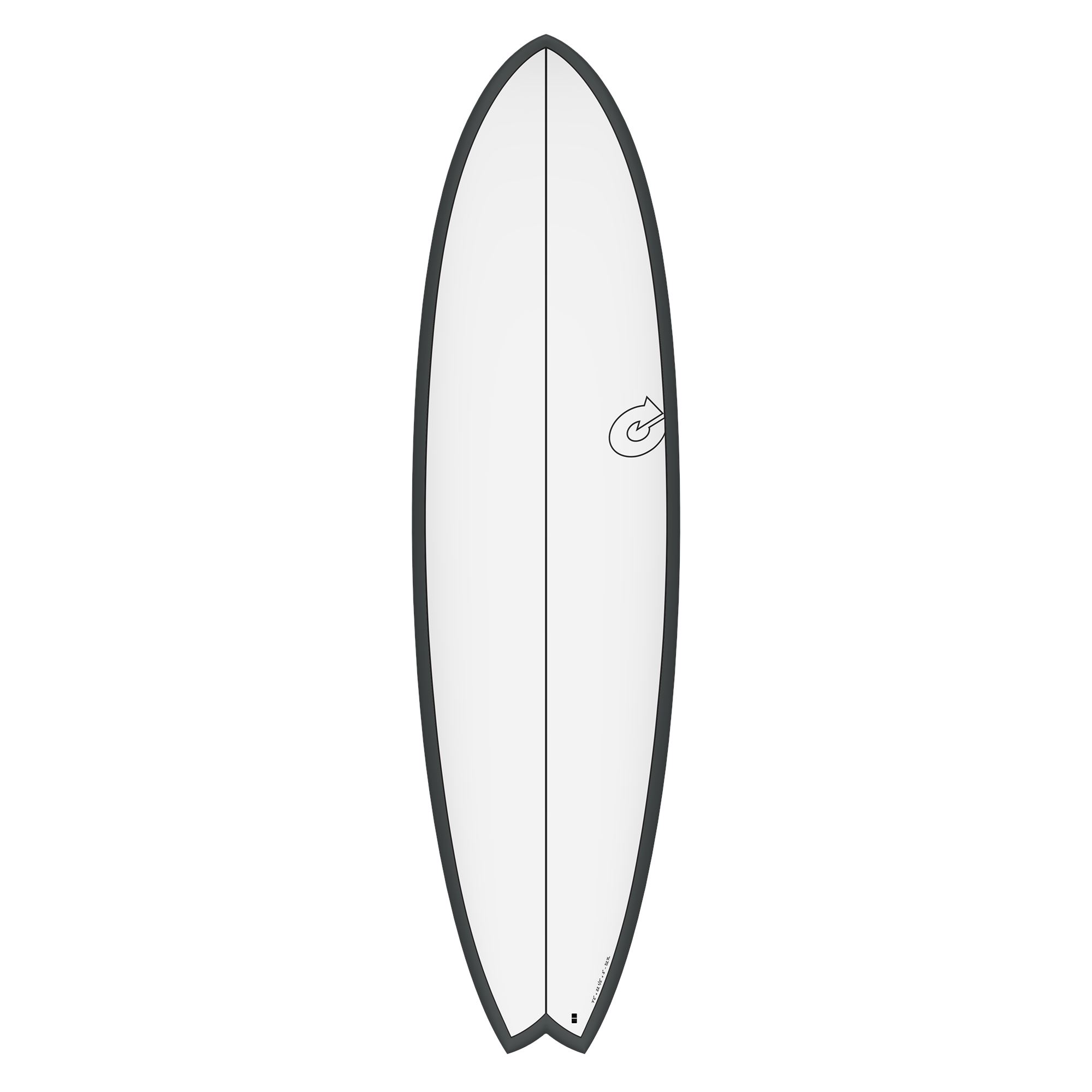 Surfboard TORQ Epoxy TET CS 7.2 Fish Carbon Gray