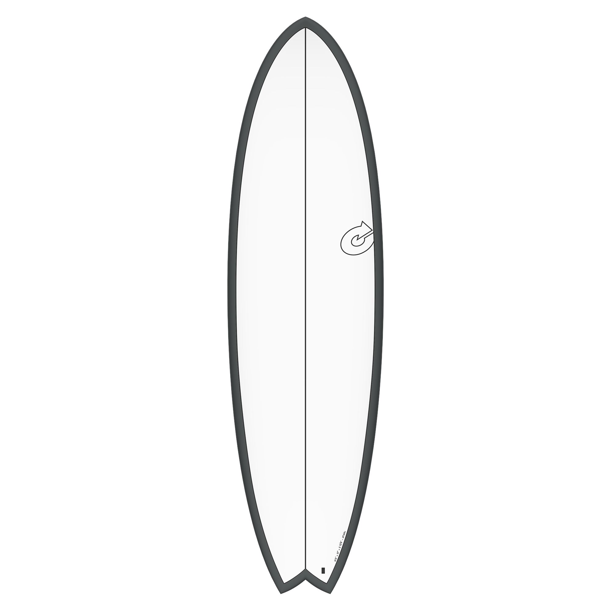 Surfboard TORQ Epoxy TET CS 6.6 Fish Carbon Gray