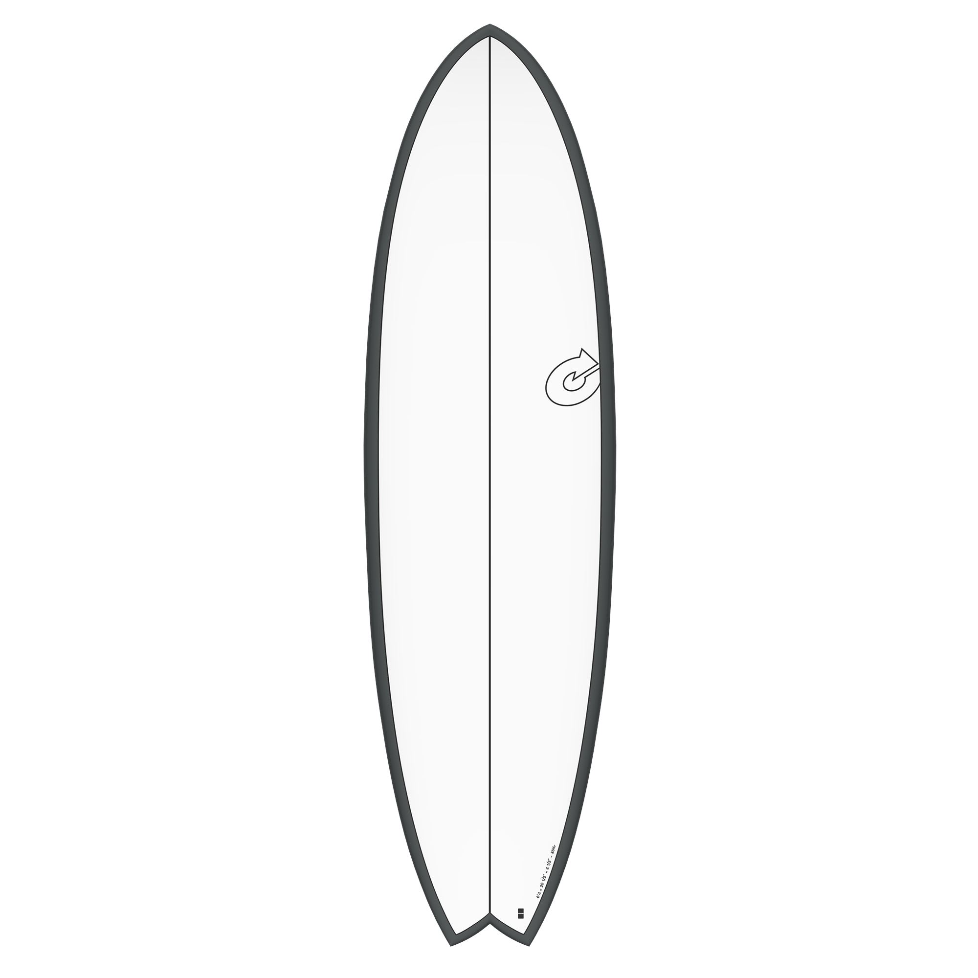 Surfboard TORQ Epoxy TET CS 6.3 Fish Carbon Gray